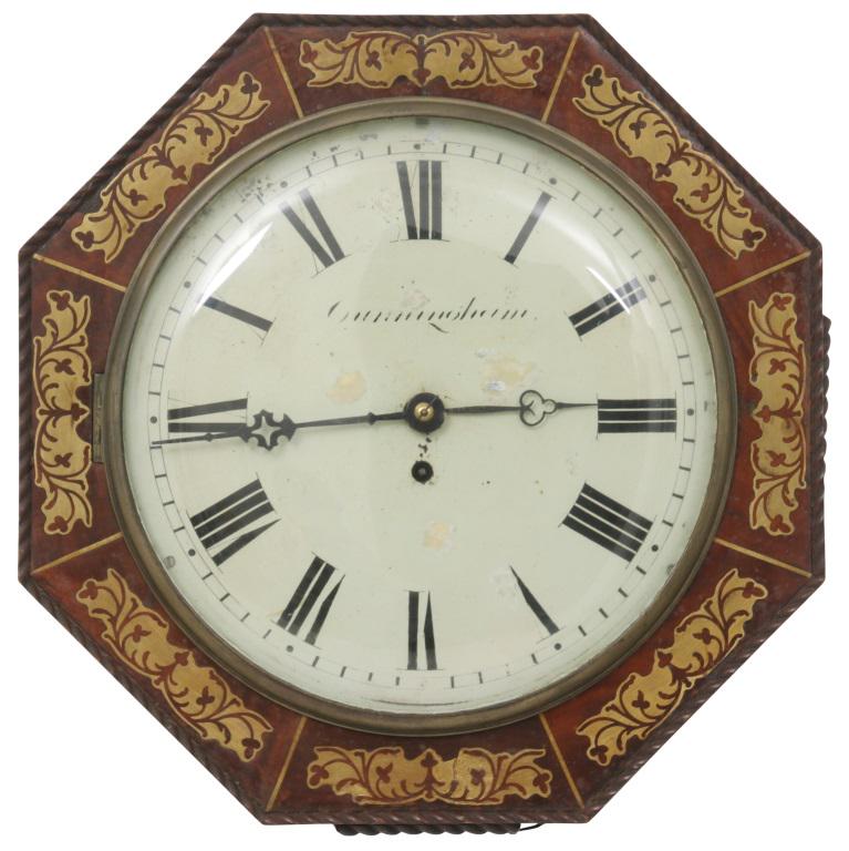 English Fusee Brass Inlay Gallery Clock (1 of 10)