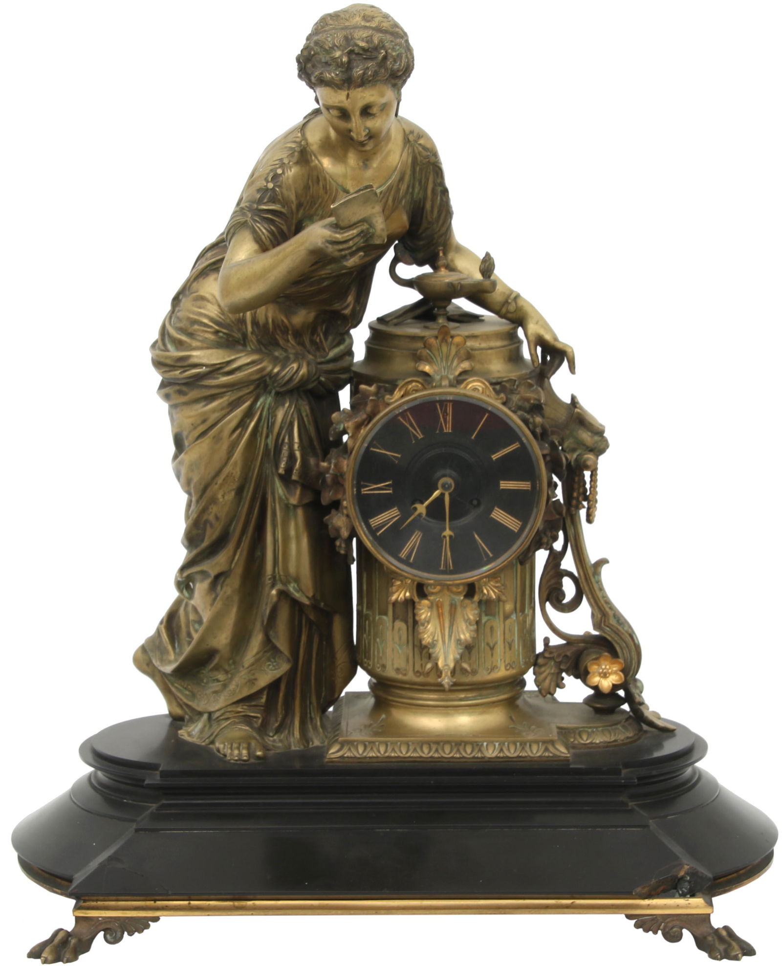 Ball, Black & Co. Bronze & Marble Mantel Clock (1 of 14)