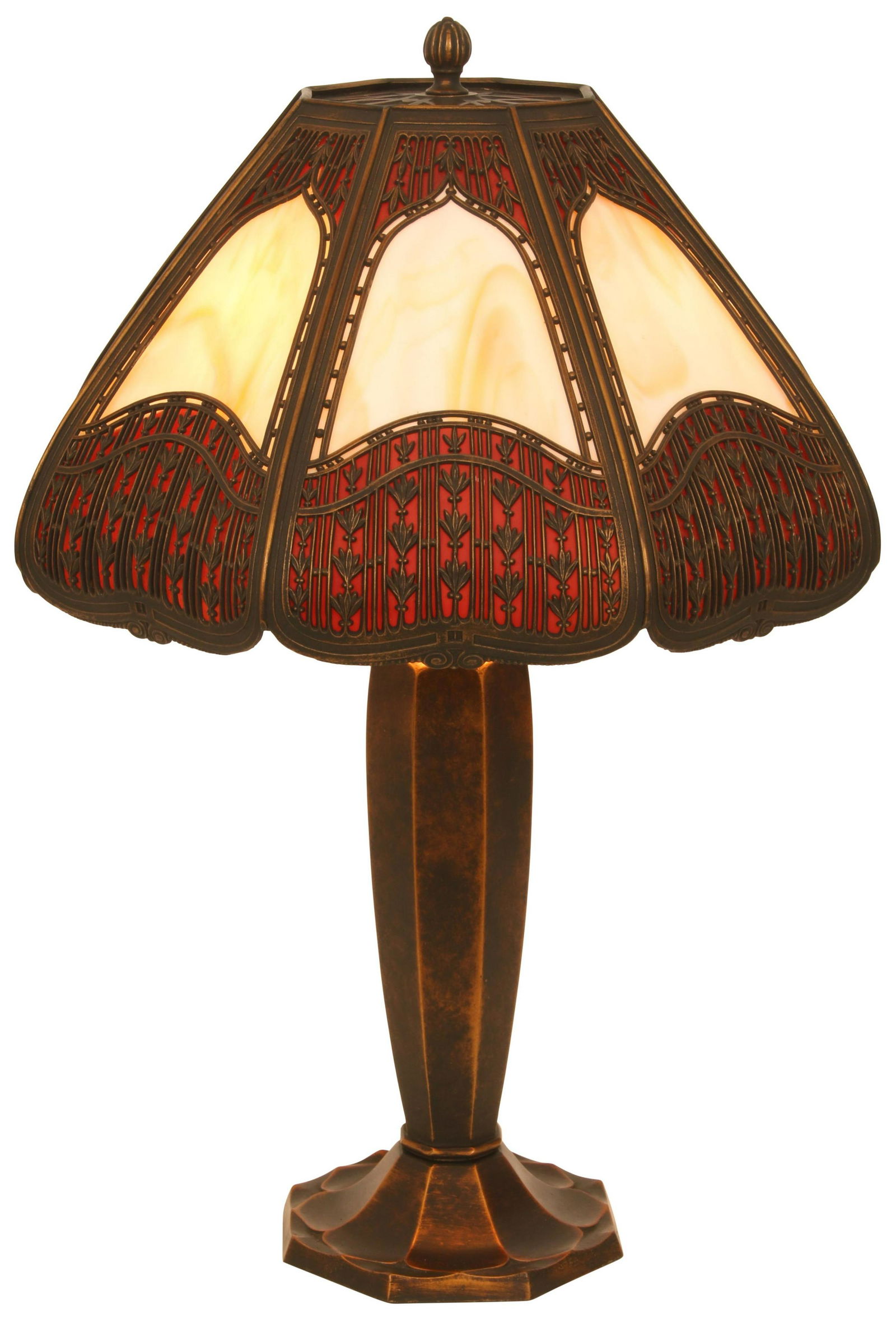 Bradley & Hubbard Overlay Table Lamp (1 of 14)