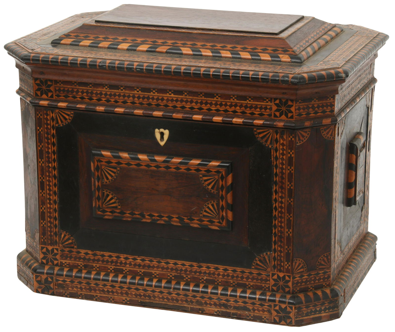 American Inlaid Rosewood Box (1 of 13)