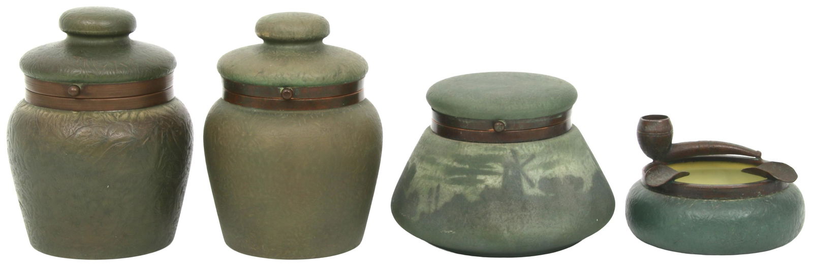 Handel Ware, Three Humidors & Ashtray (1 of 15)