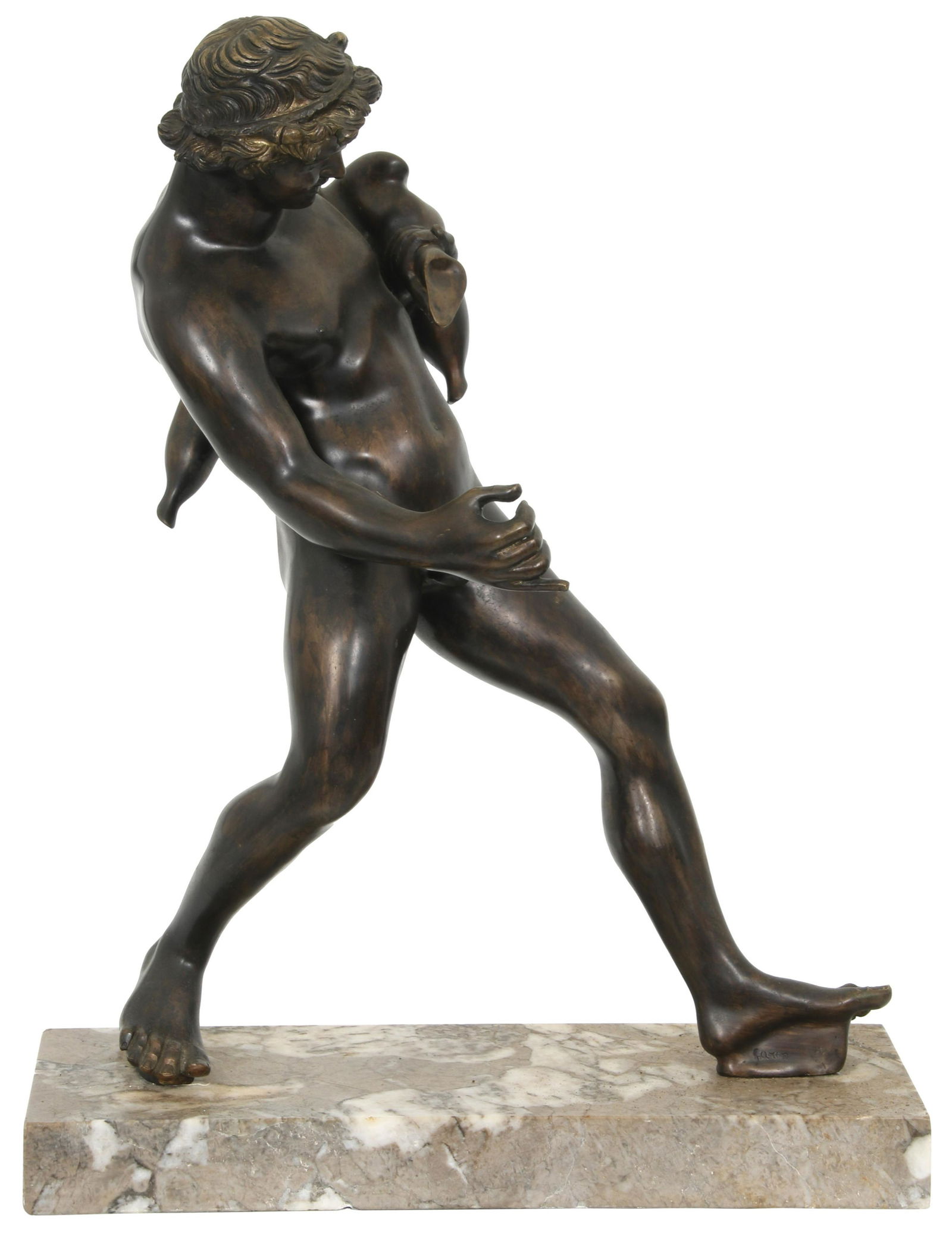 Art Deco Patinated Bronze Sculpture (1 of 13)