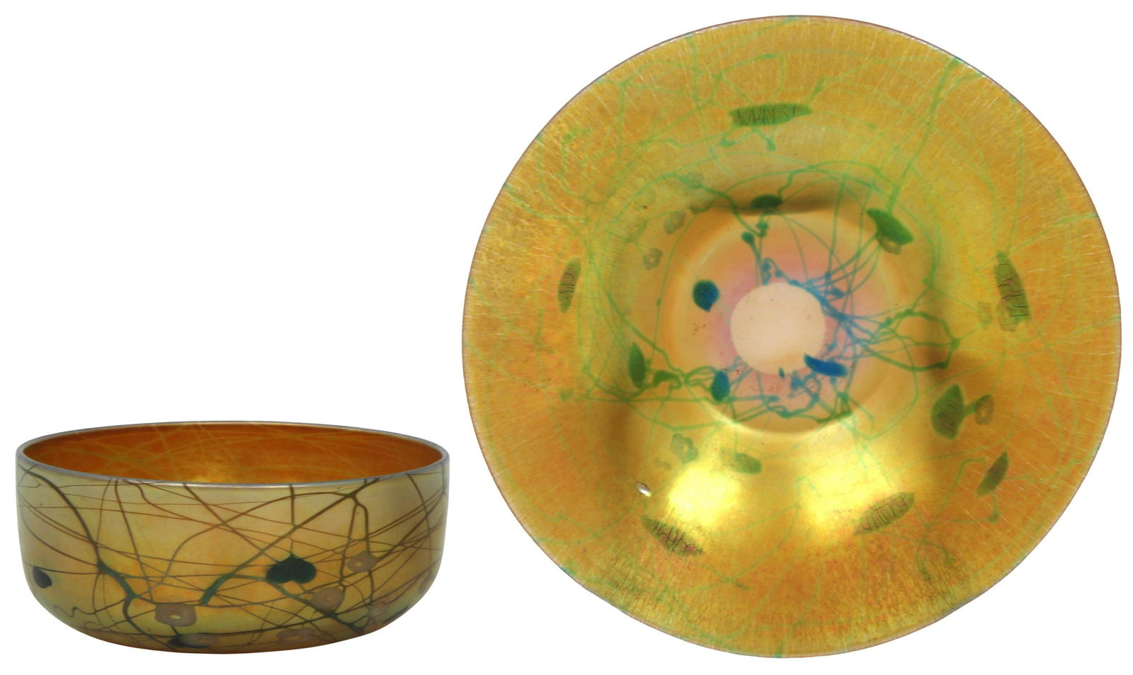 Two Iridescent Glass Millefiori Bowls (1 of 13)