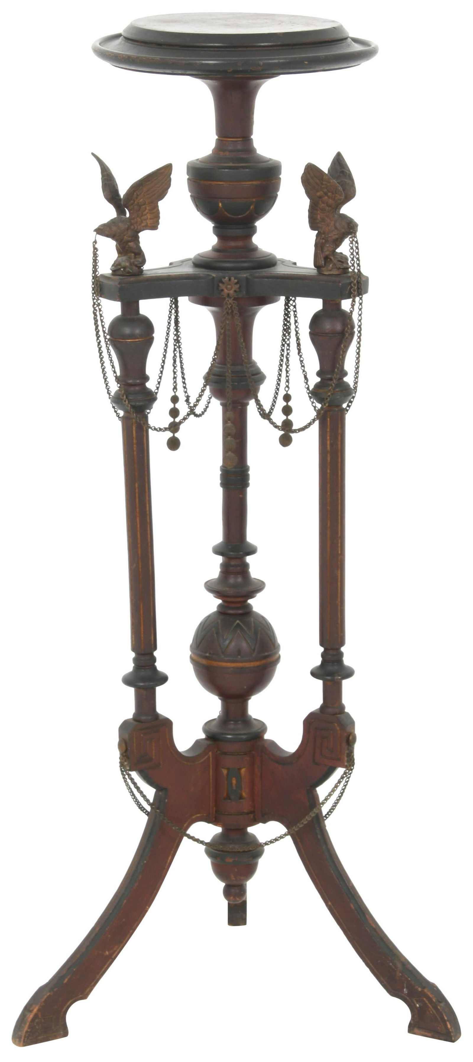 Renaissance Revival Walnut Pedestal (1 of 9)