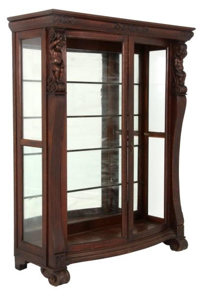 Attr. R.J. Horner & Co. Oak China Cabinet (1 of 10)
