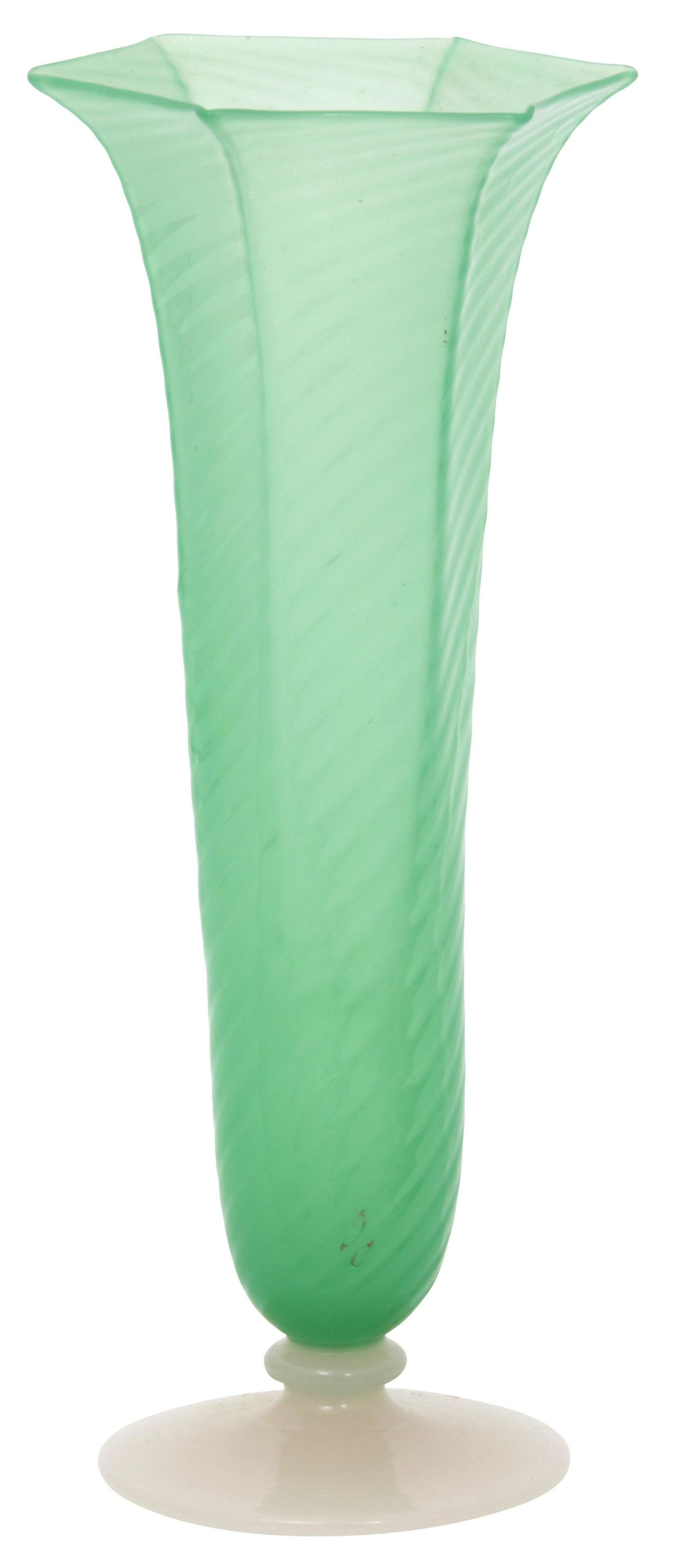 Steuben Green Jade & Alabaster Vase (1 of 6)