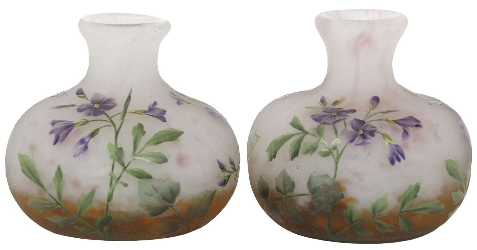 Pair of Daum Frères Cabinet Vases (1 of 6)