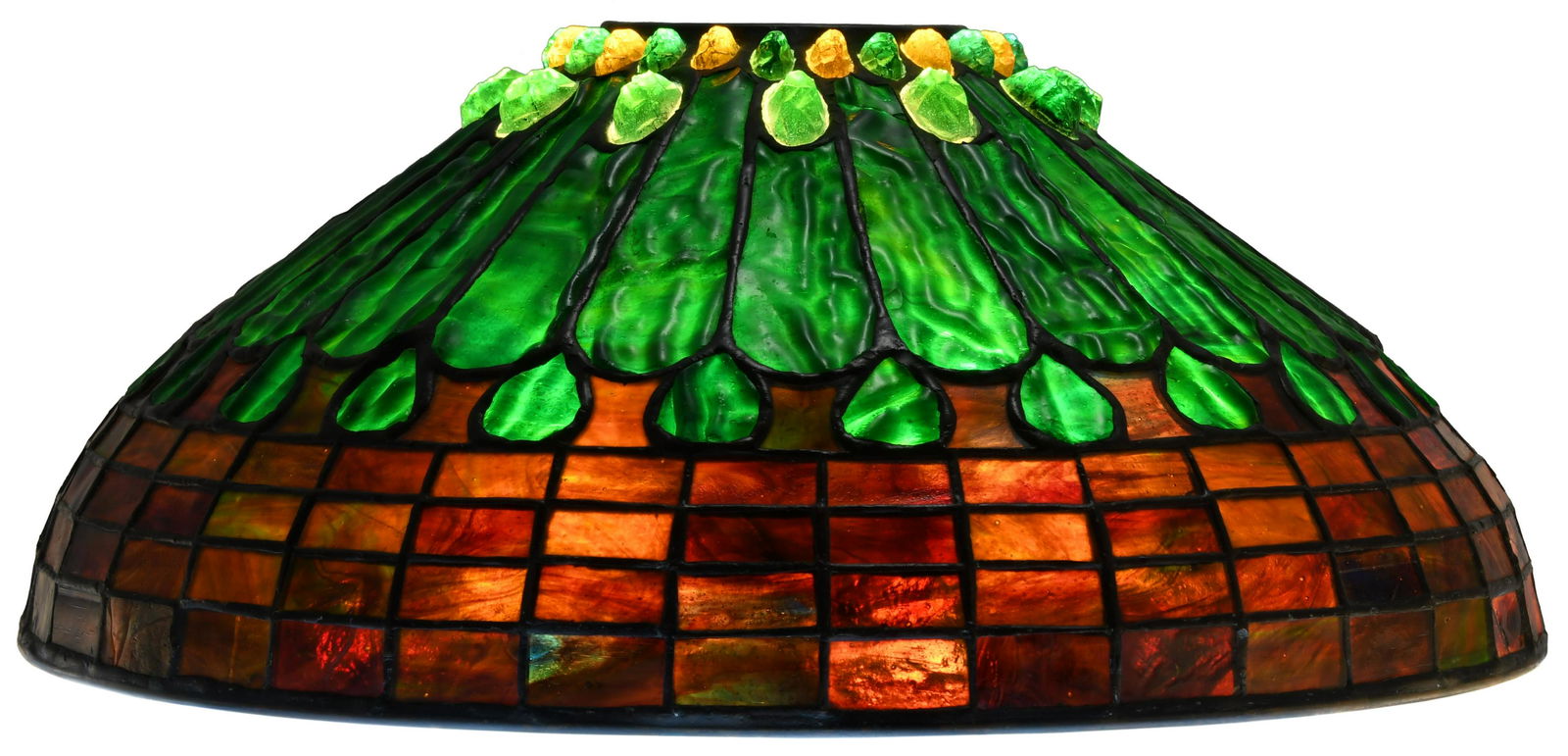 Tiffany Studios "Jeweled Feather" Lamp Shade (1 of 7)