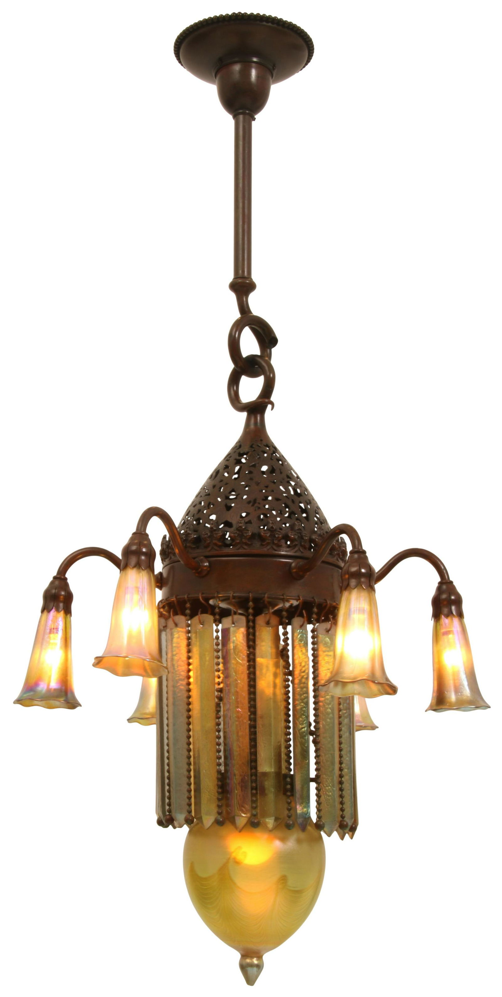 Tiffany Studios "Moorish" Chandelier (1 of 20)