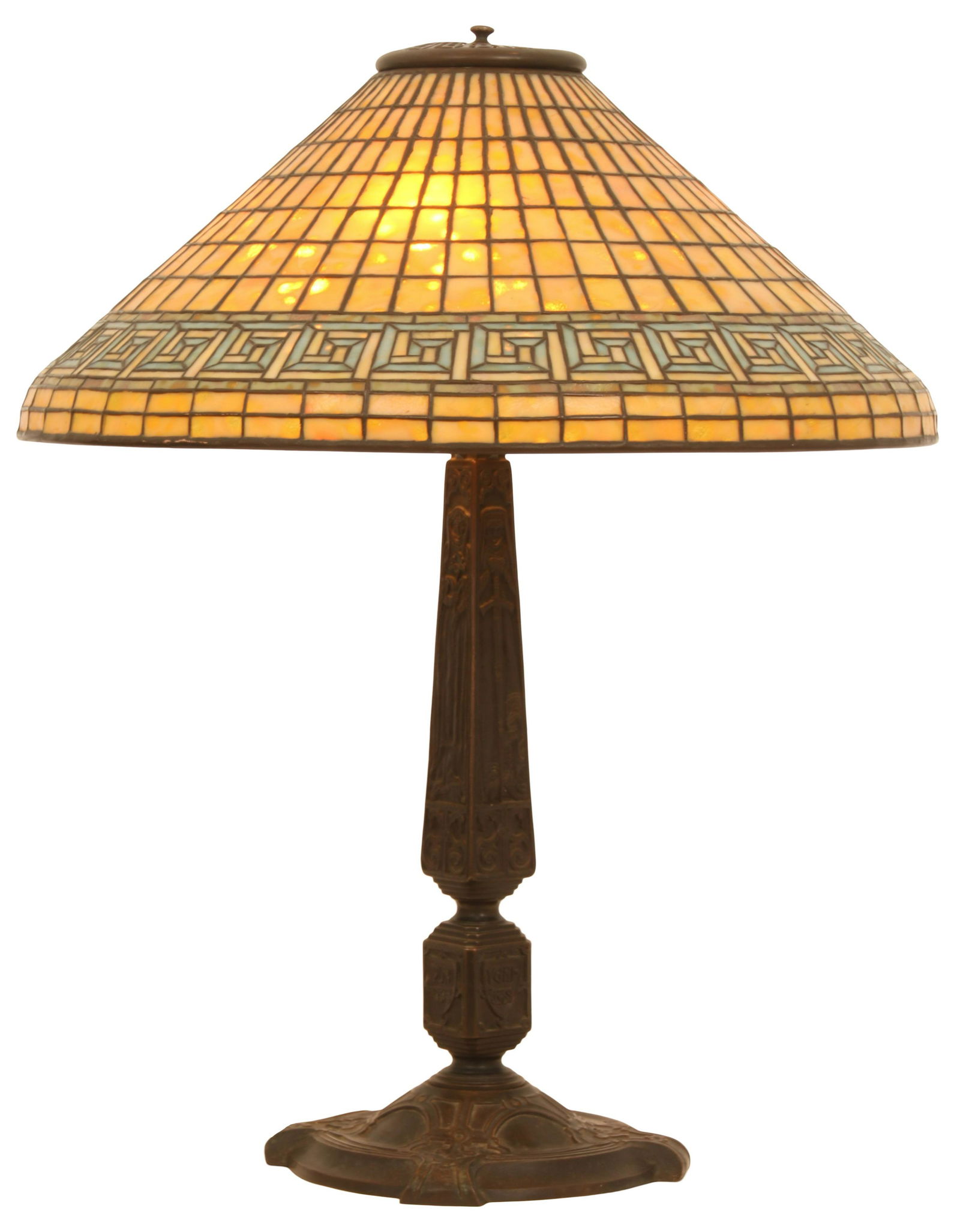 Tiffany Studios "Greek Key" Table Lamp (1 of 20)