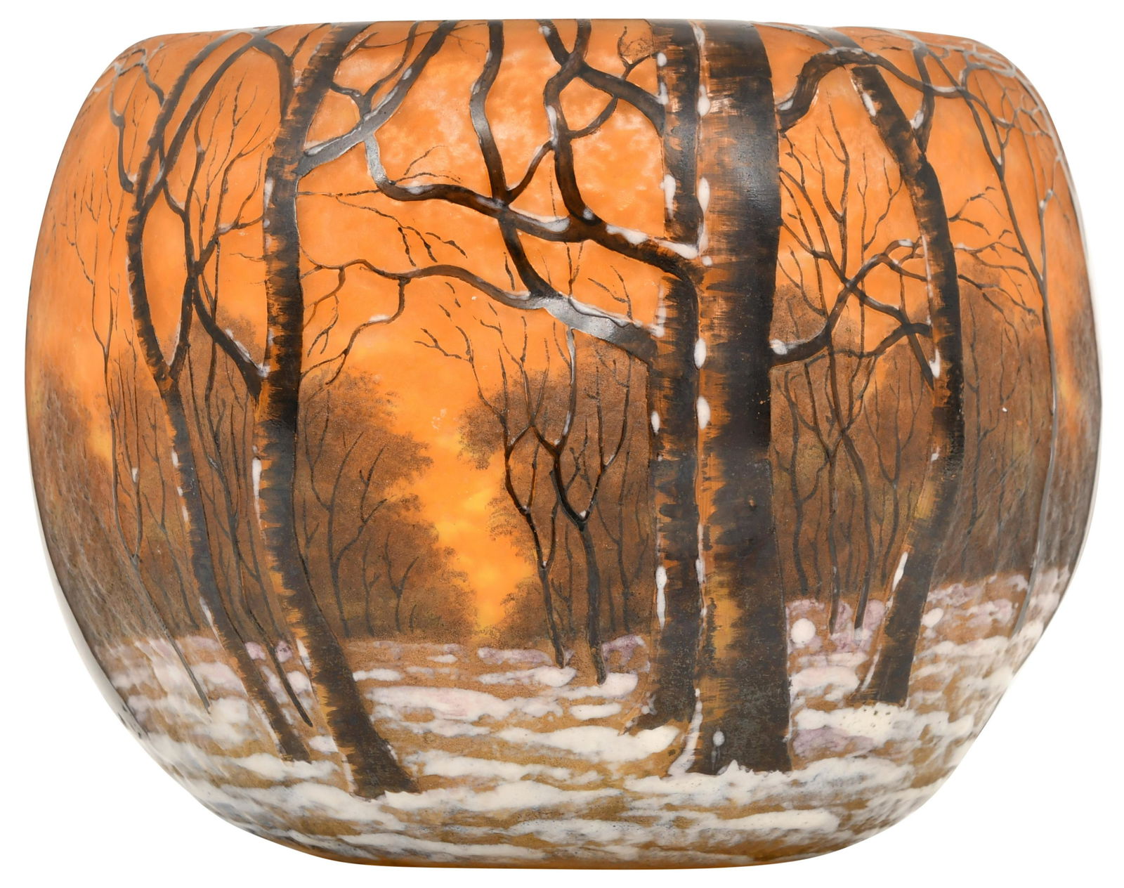 Daum, Nancy, Winter Landscape Vase (1 of 8)