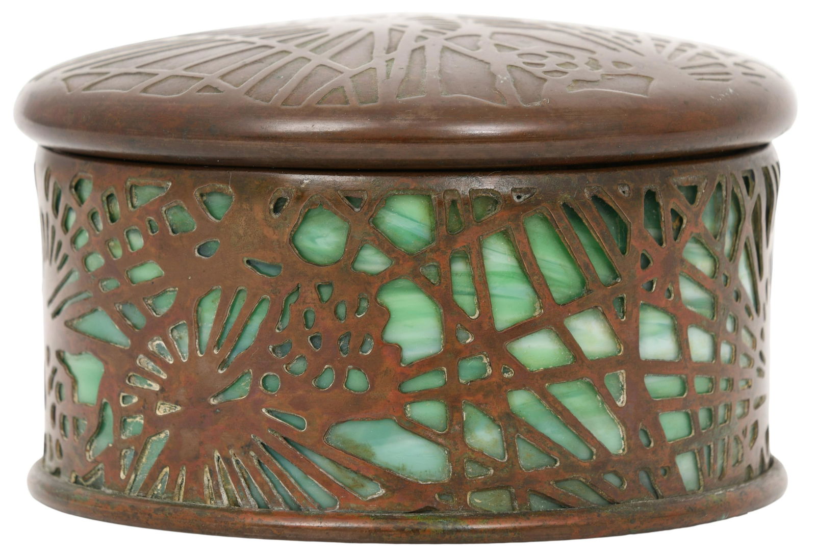 Tiffany Studios "Pine Needle" Covered Box (1 of 6)