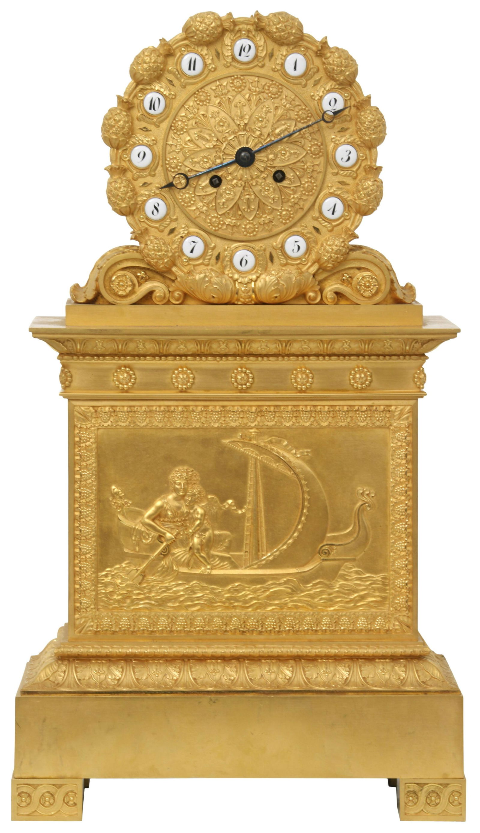 Charles X Gilt Bronze Mantel Clock (1 of 11)