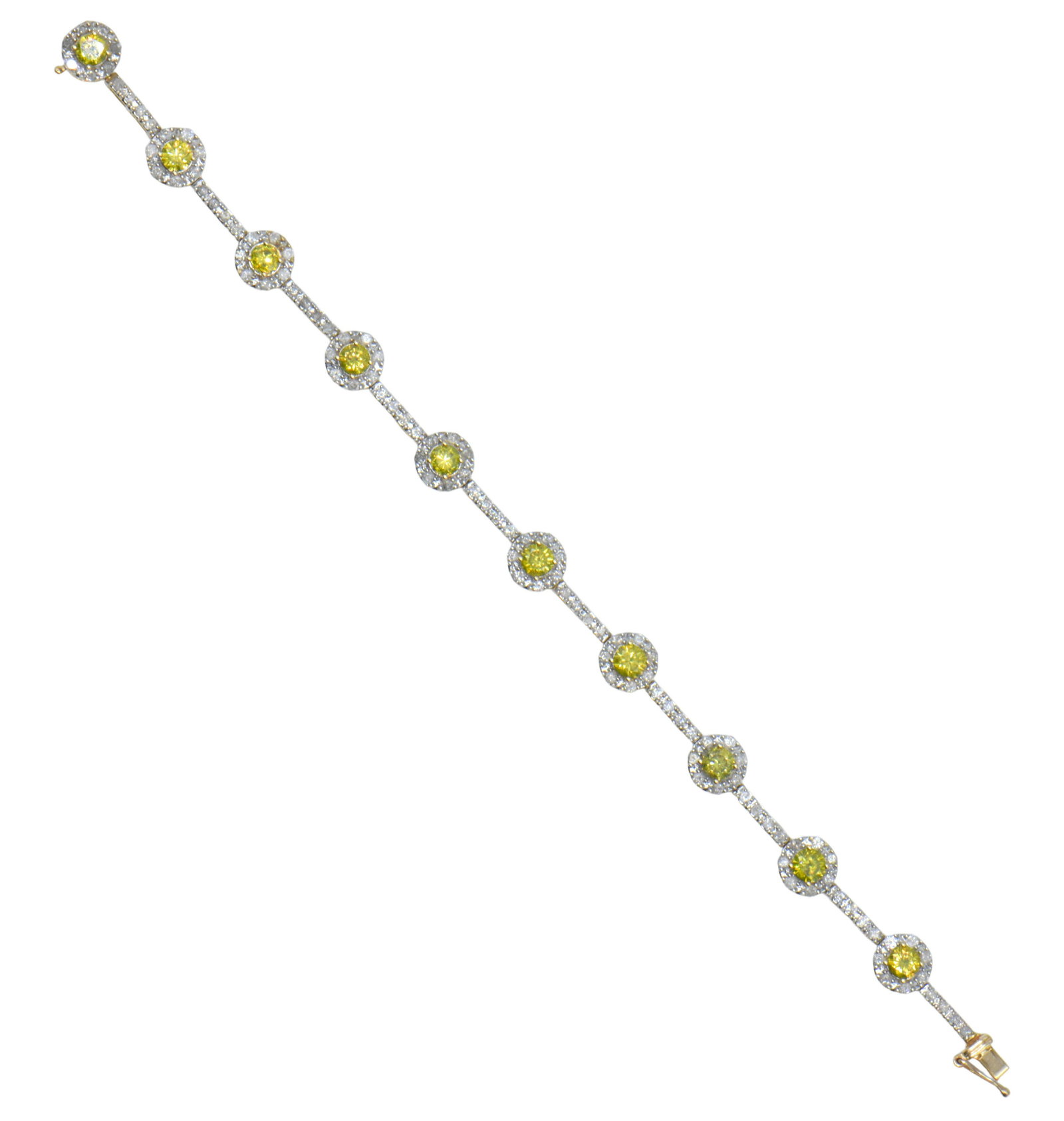 14 Karat Yellow Gold & Diamond Bracelet (1 of 4)