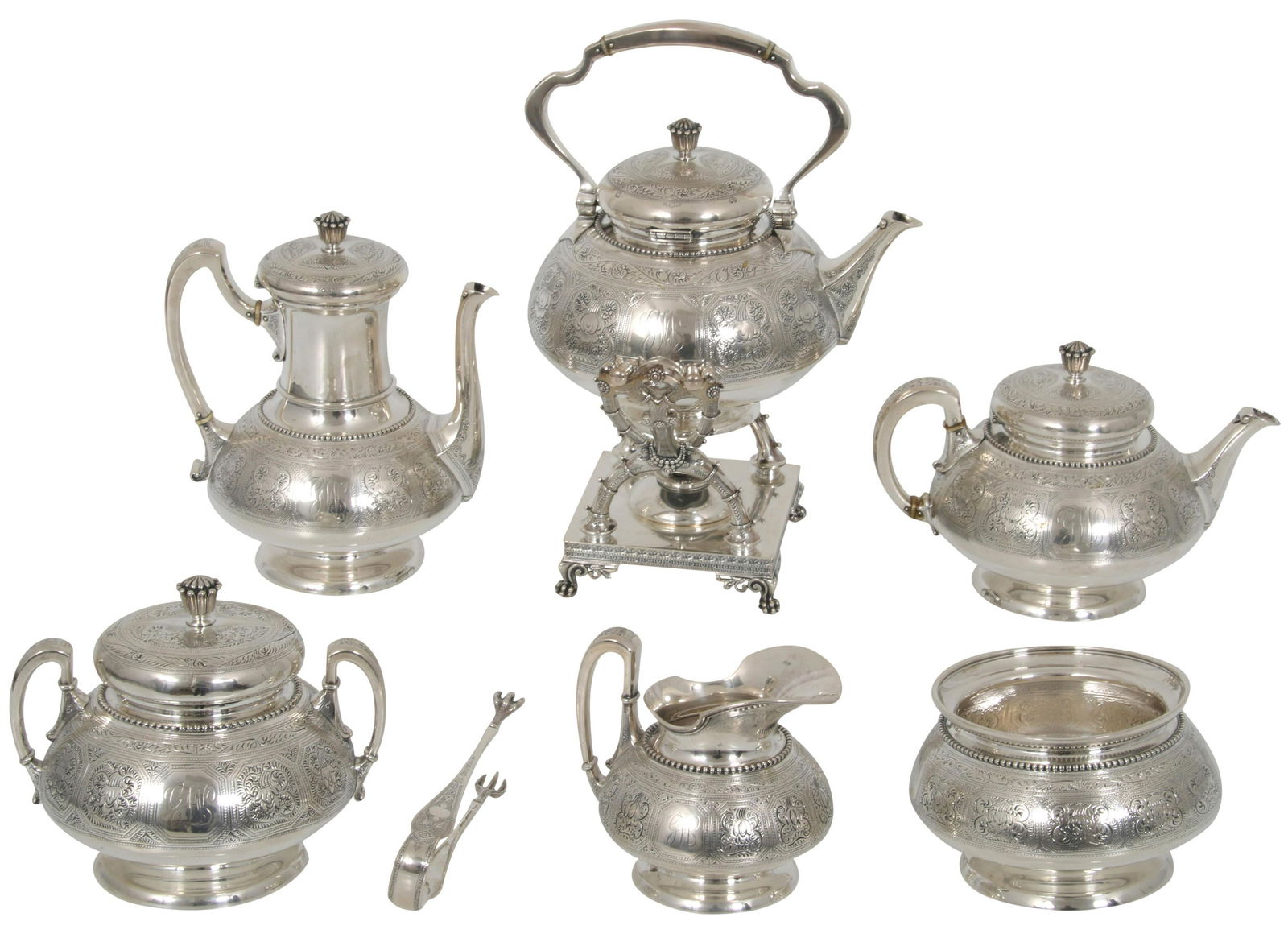 Tiffany & Co. Sterling 7-Piece Tea & Coffee Set (1 of 11)