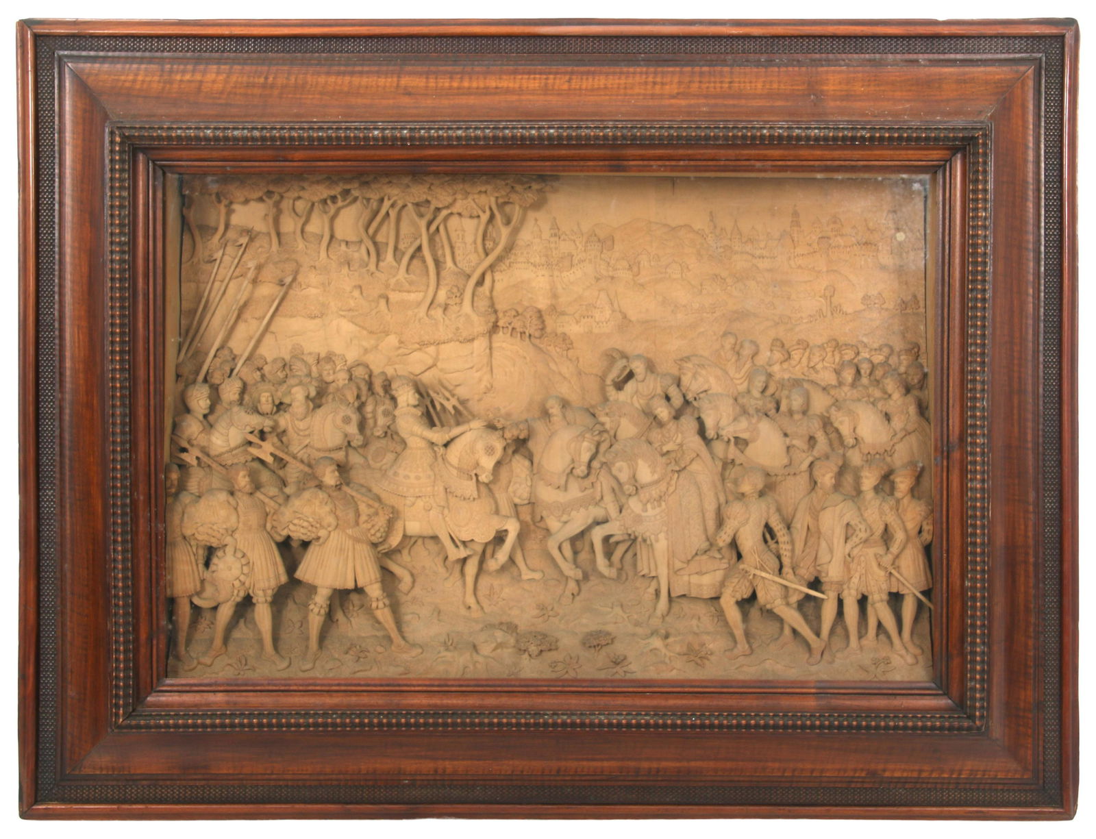 German Carved Boxwood Shadow Box (1 of 7)