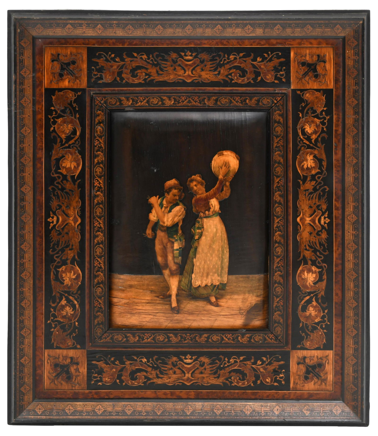 Almerico Gargiulo Fruitwood Marquetry Panel (1 of 7)