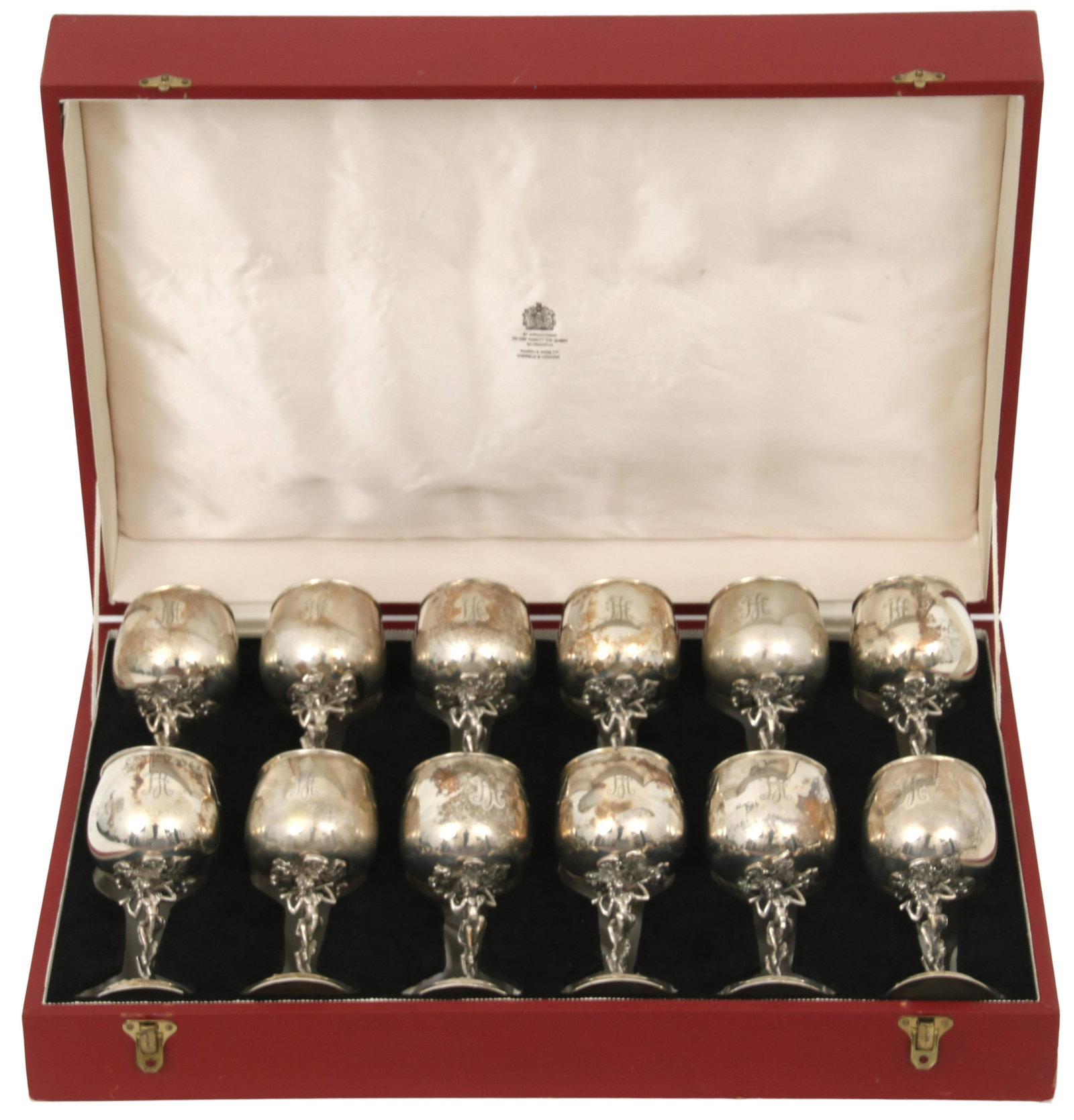 Set of Twelve Silver Goblets with Case (1 of 7)