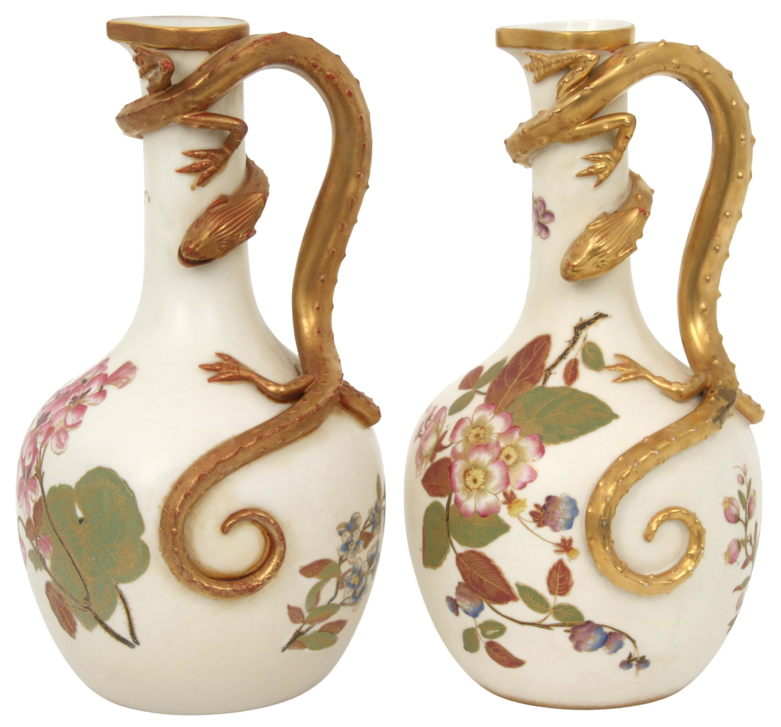 Two Royal Worcester Porcelain Ewers (1 of 9)