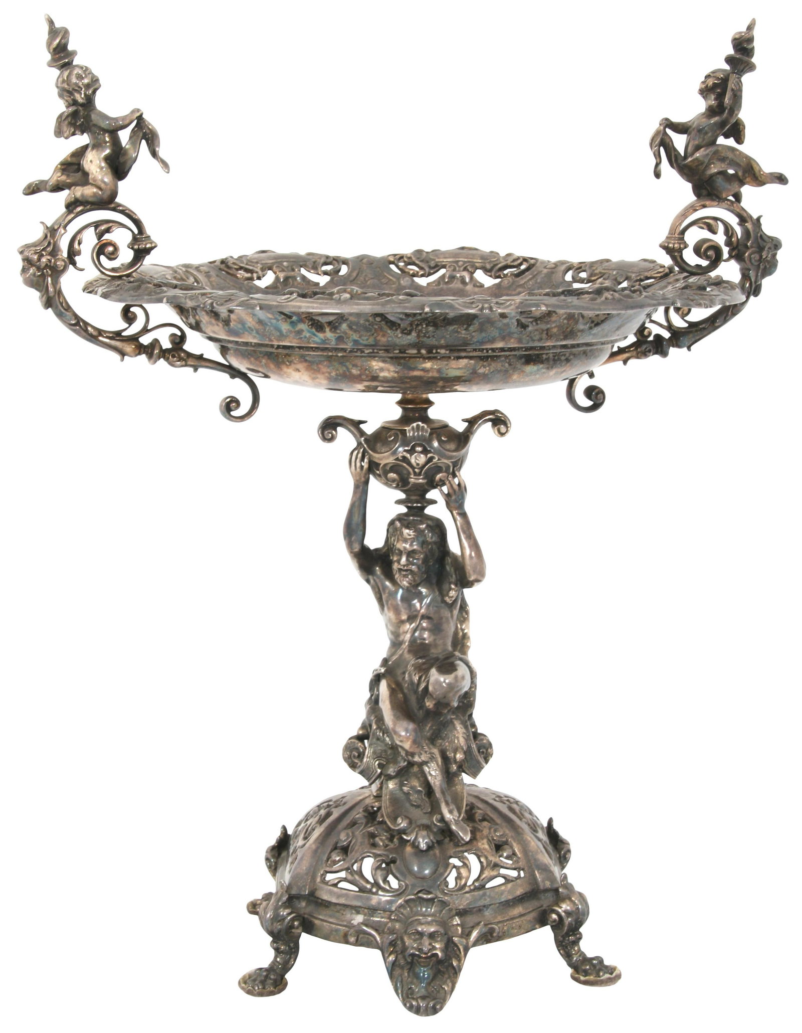 French Silver Plated Figural Centerpiece (1 of 8)