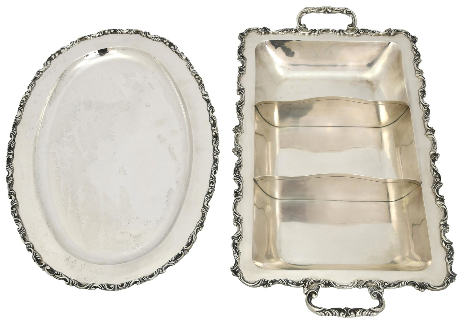 Two Sanborns Mexican Sterling Silver Trays (1 of 11)