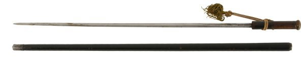 15th Century Sword cane, German Blade made by Tesc: 15th Century Sword cane, German Blade made by Tesche of Solingen. Tesche family made swords & blades at Solingen until Approximately 1650. The blade is many centuries older than the wooden shaft. A ni