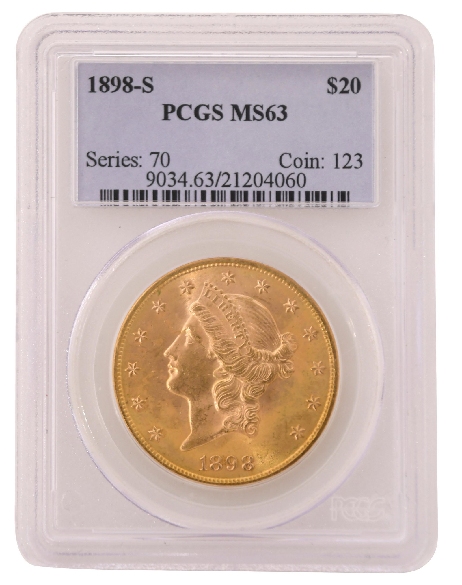 1898-S Liberty Head Double Eagle $20 Gold Coin (1 of 2)