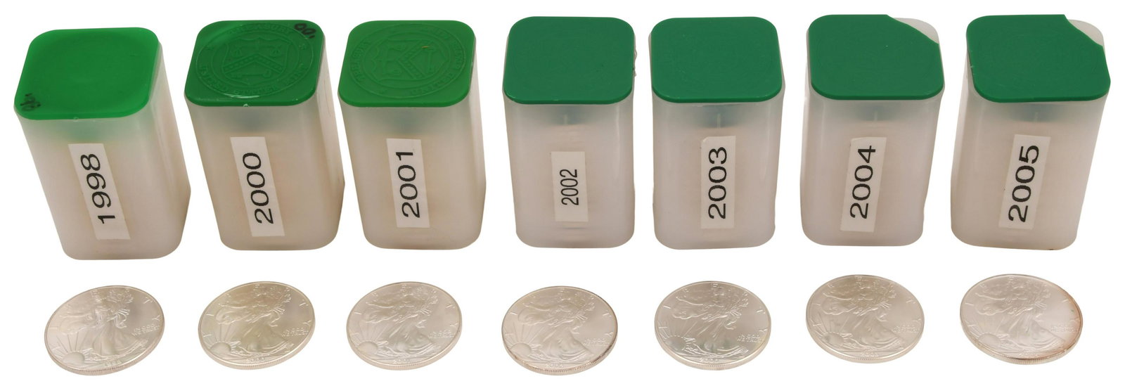 140 American Silver Eagle Coins (1 of 3)