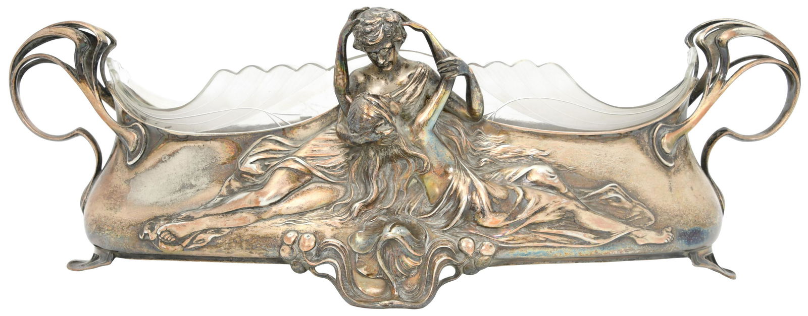 WMF Art Nouveau Silver Plated & Glass Centerpiece (1 of 10)