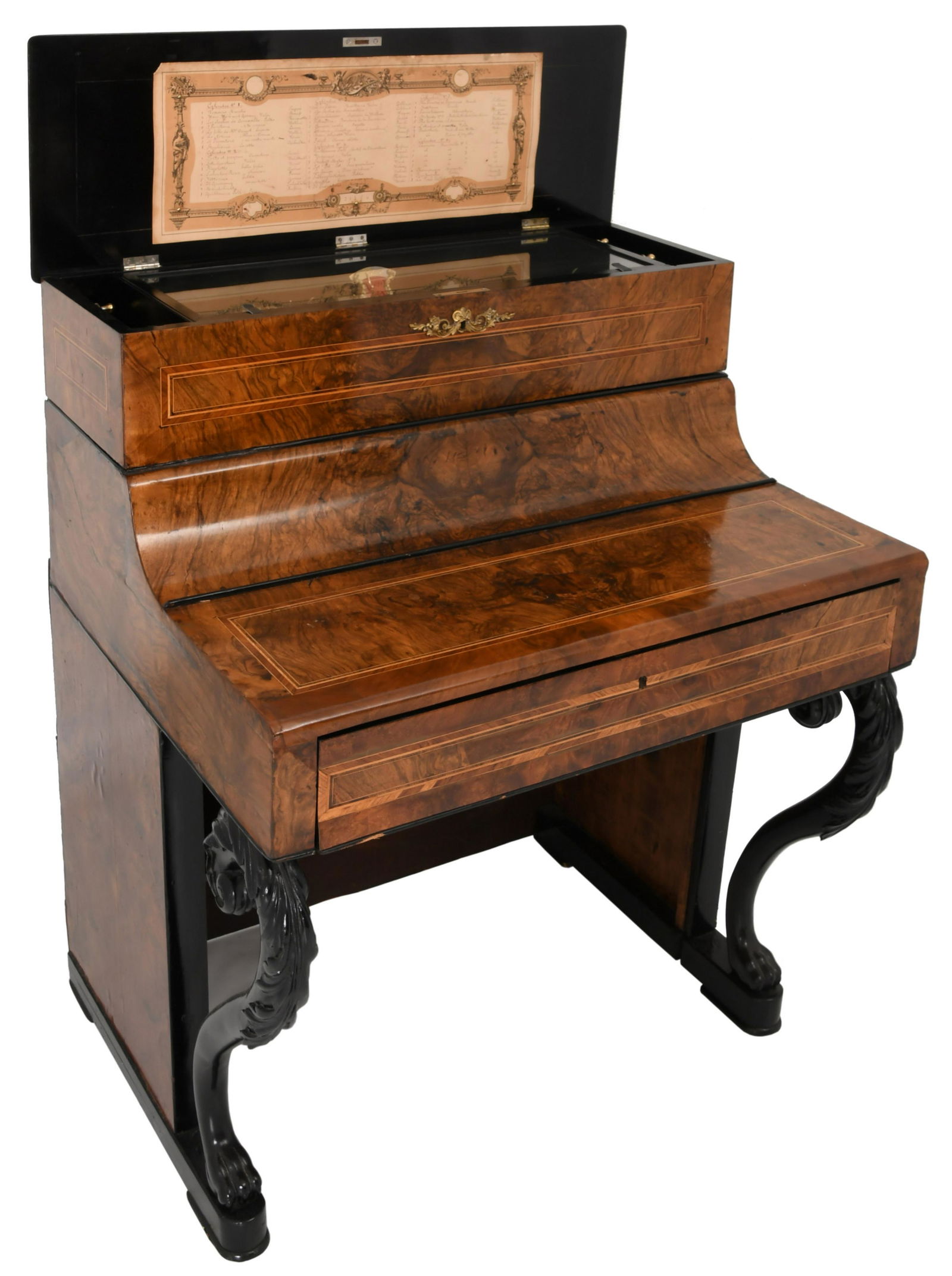 Swiss Cylinder Music Box & Stand (1 of 11)