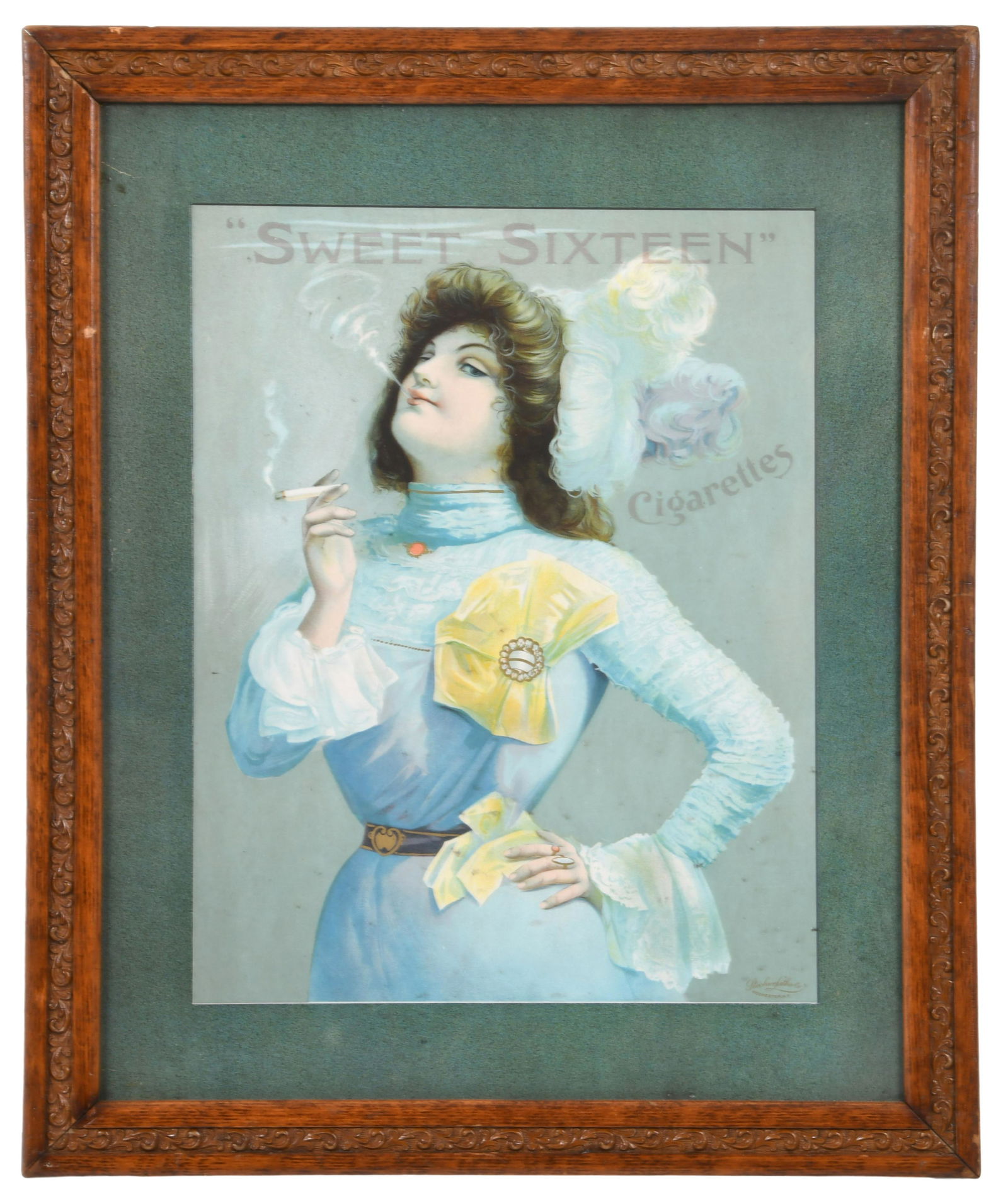 Sweet Sixteen Cigarette Advertising Poster (1 of 5)