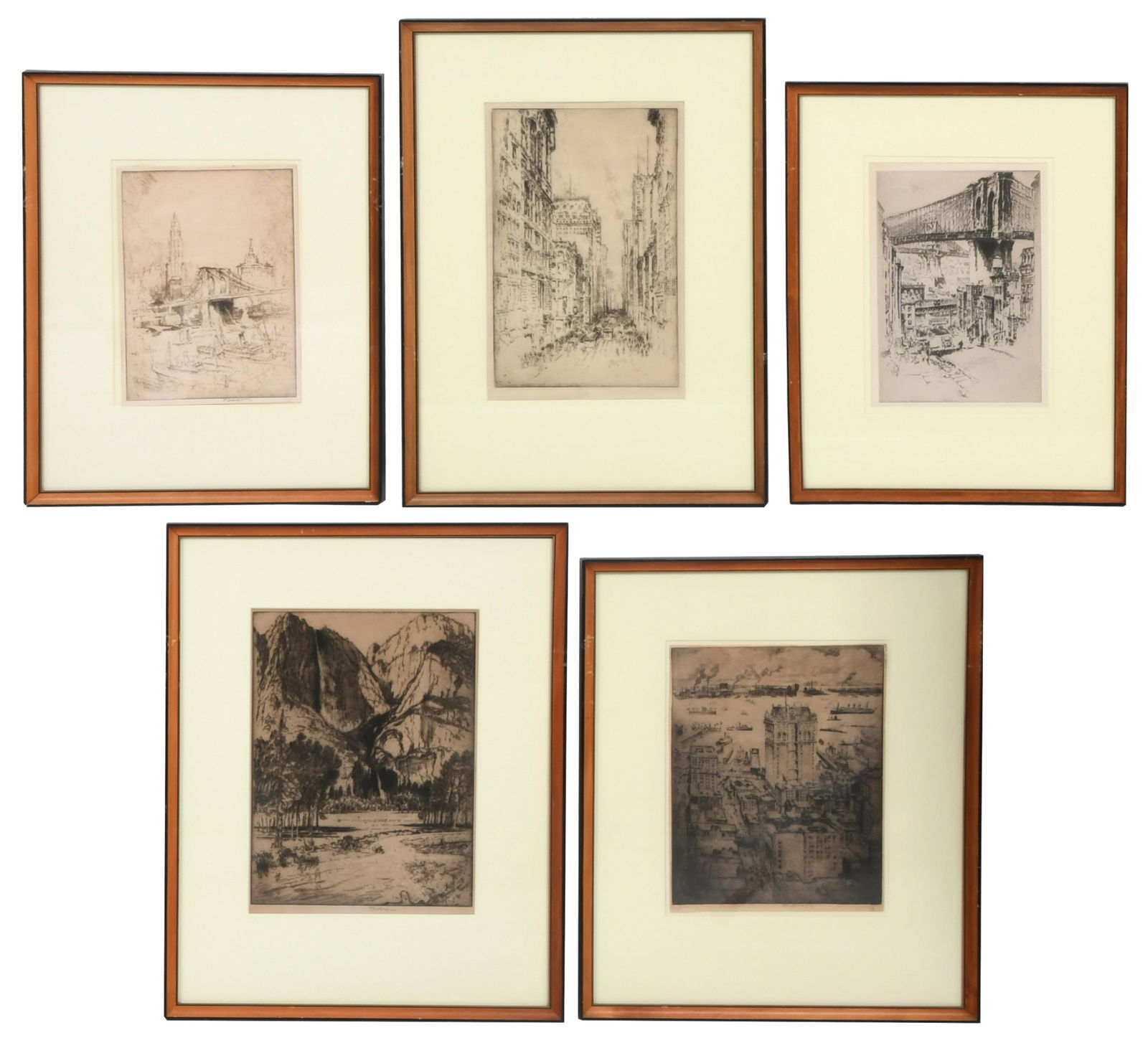 Group of Five Joseph Pennell Etchings (1 of 20)