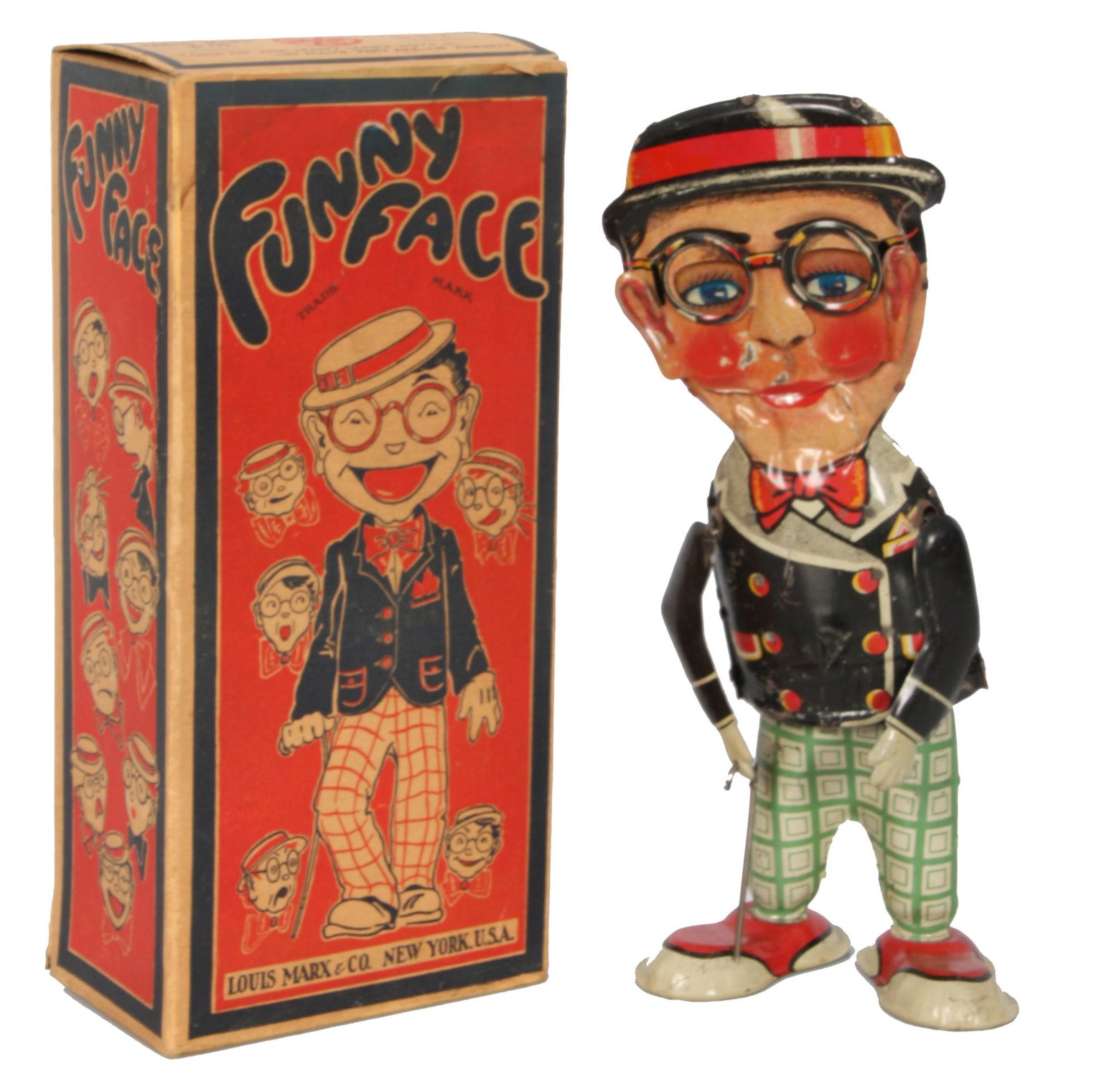 Louis Marx & Co. "Funny Face" Wind-Up Toy (1 of 9)