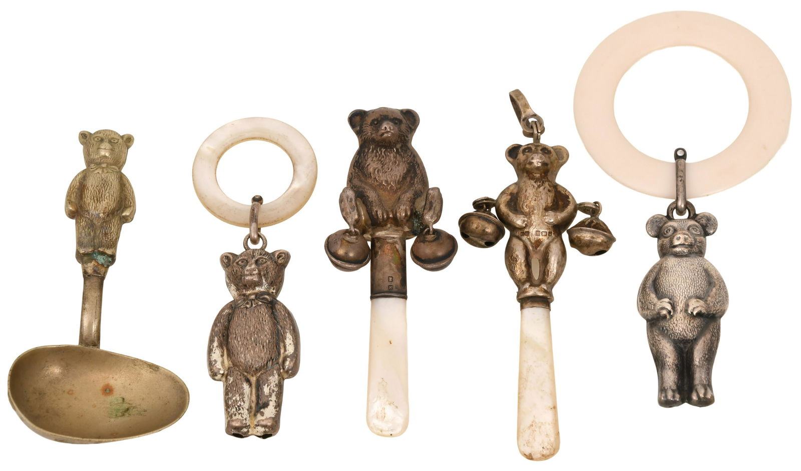 Group of Five Teddy Bear Rattles (1 of 5)