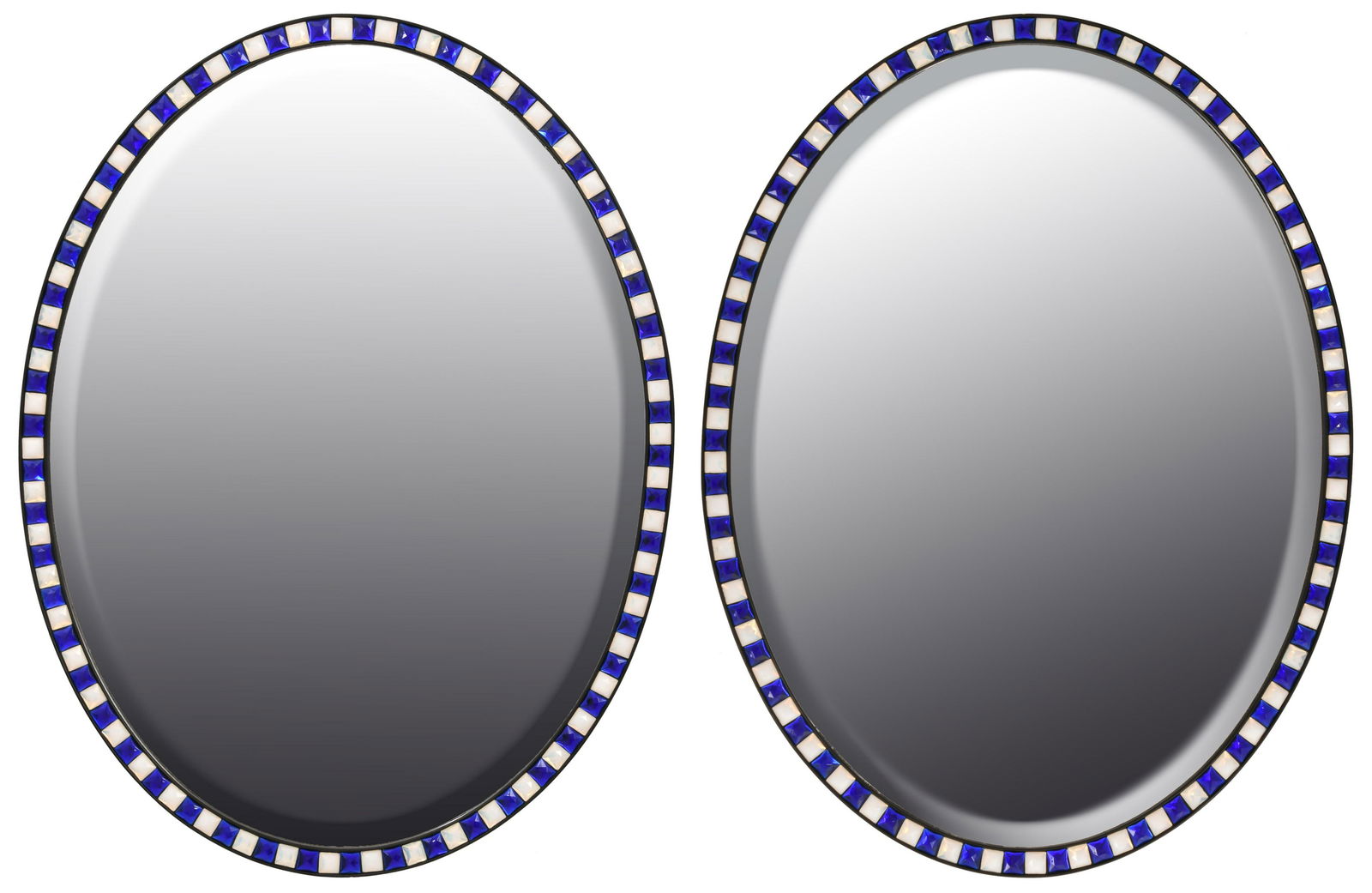 Mirror Fair, New York, Pair of Oval Mirrors (1 of 6)