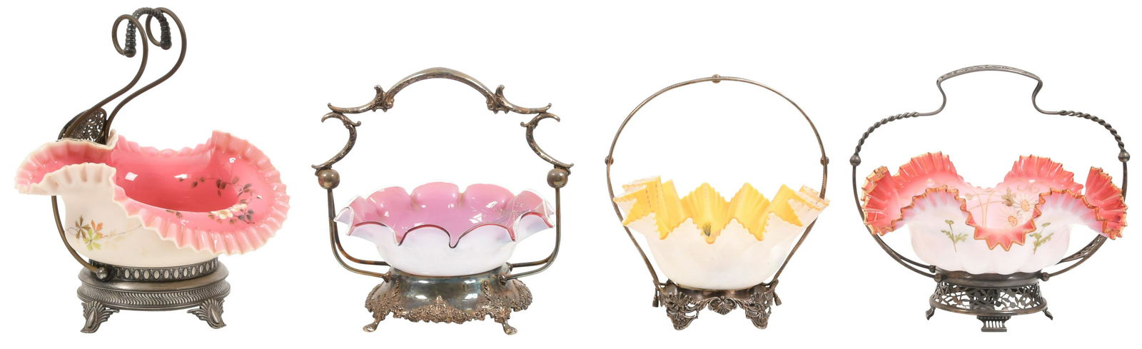 Group of Four American Bride's Baskets (1 of 16)