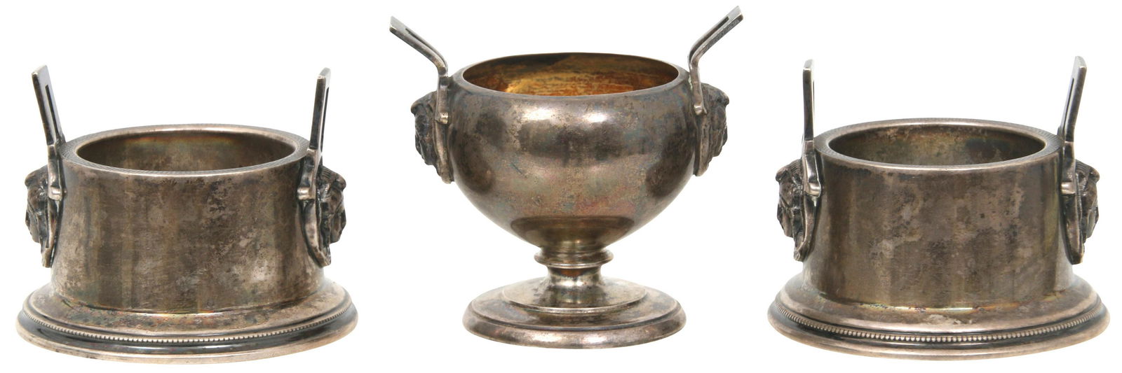 Three Woods & Hughes Silver Salt Cellars (1 of 8)