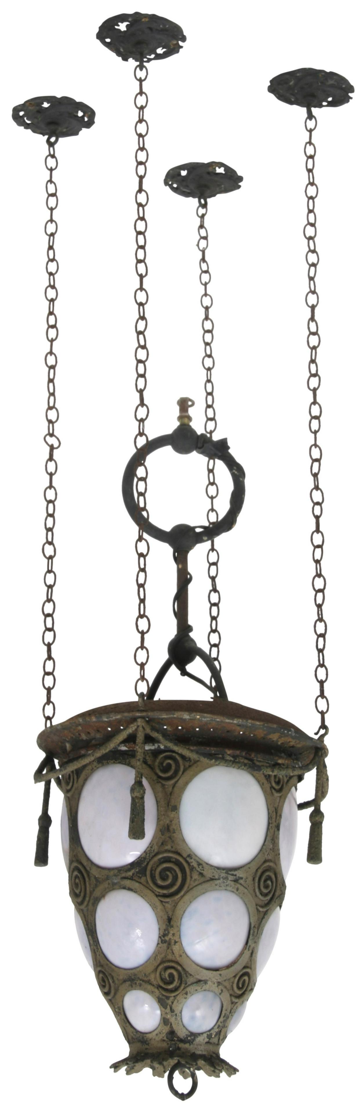 American Brass & Glass Hanging Porch Light (1 of 11)