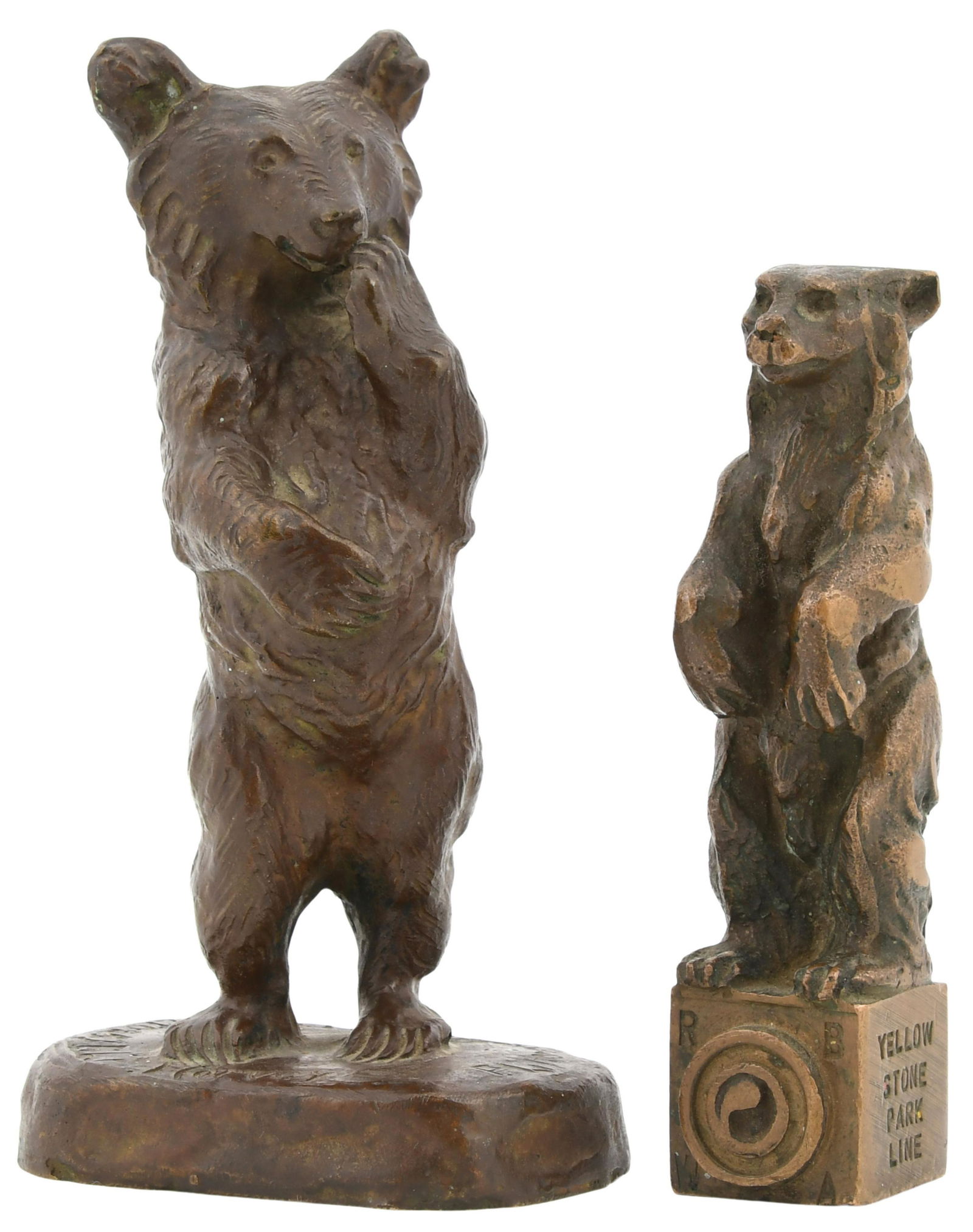 Two Patinated Bronze Bear Sculptures (1 of 8)