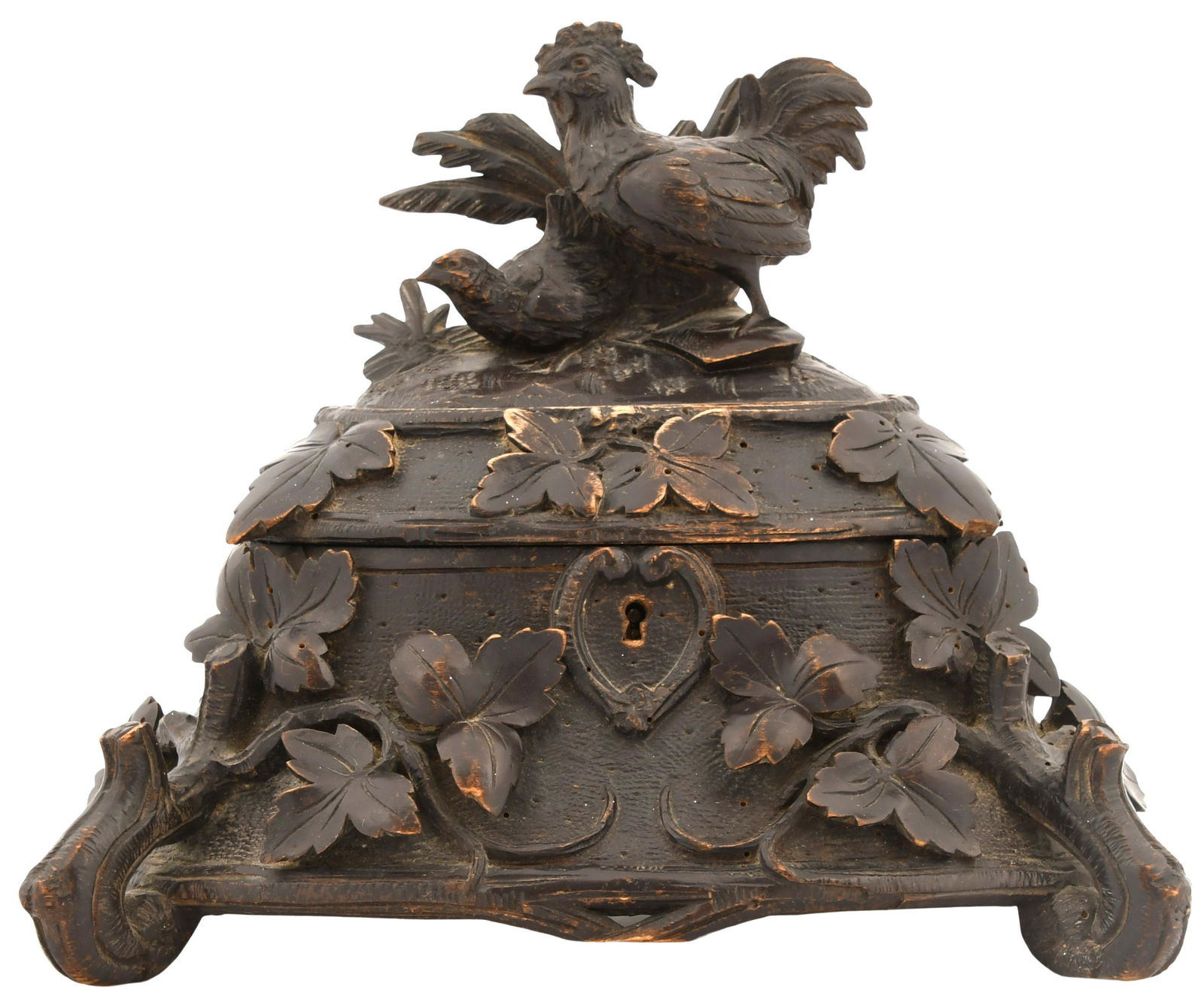 Black Forest Carved Jewelry Box (1 of 8)