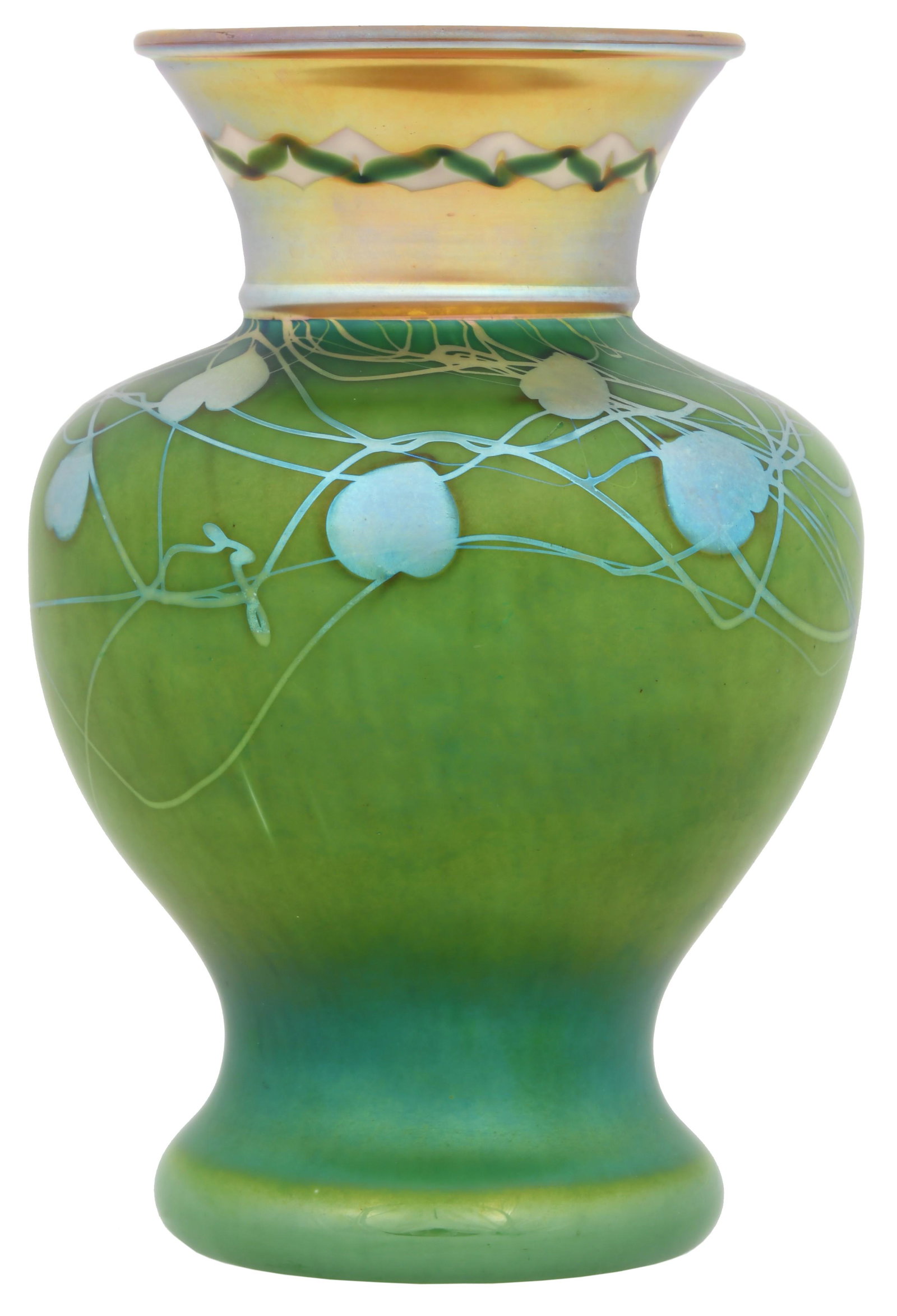 Steuben "Leaf & Vine" Decorated Vase (1 of 6)
