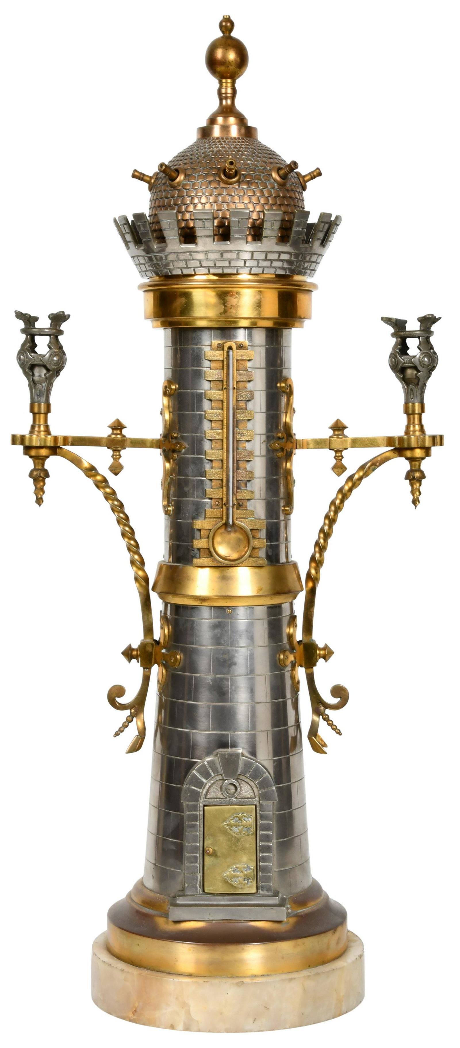 French Industrial Brass Lighthouse Thermometer (1 of 11)