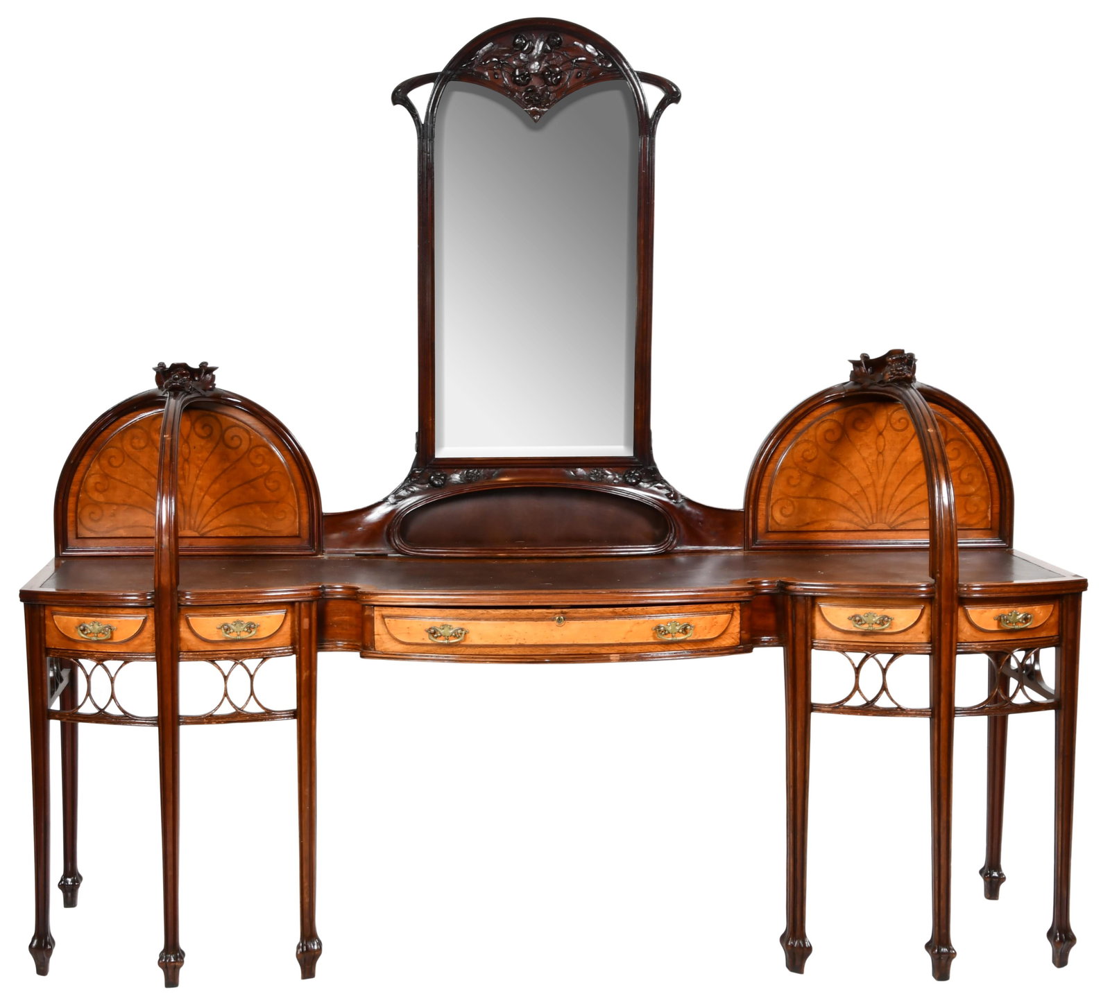 Art Nouveau Mahogany Dressing Table (1 of 10)