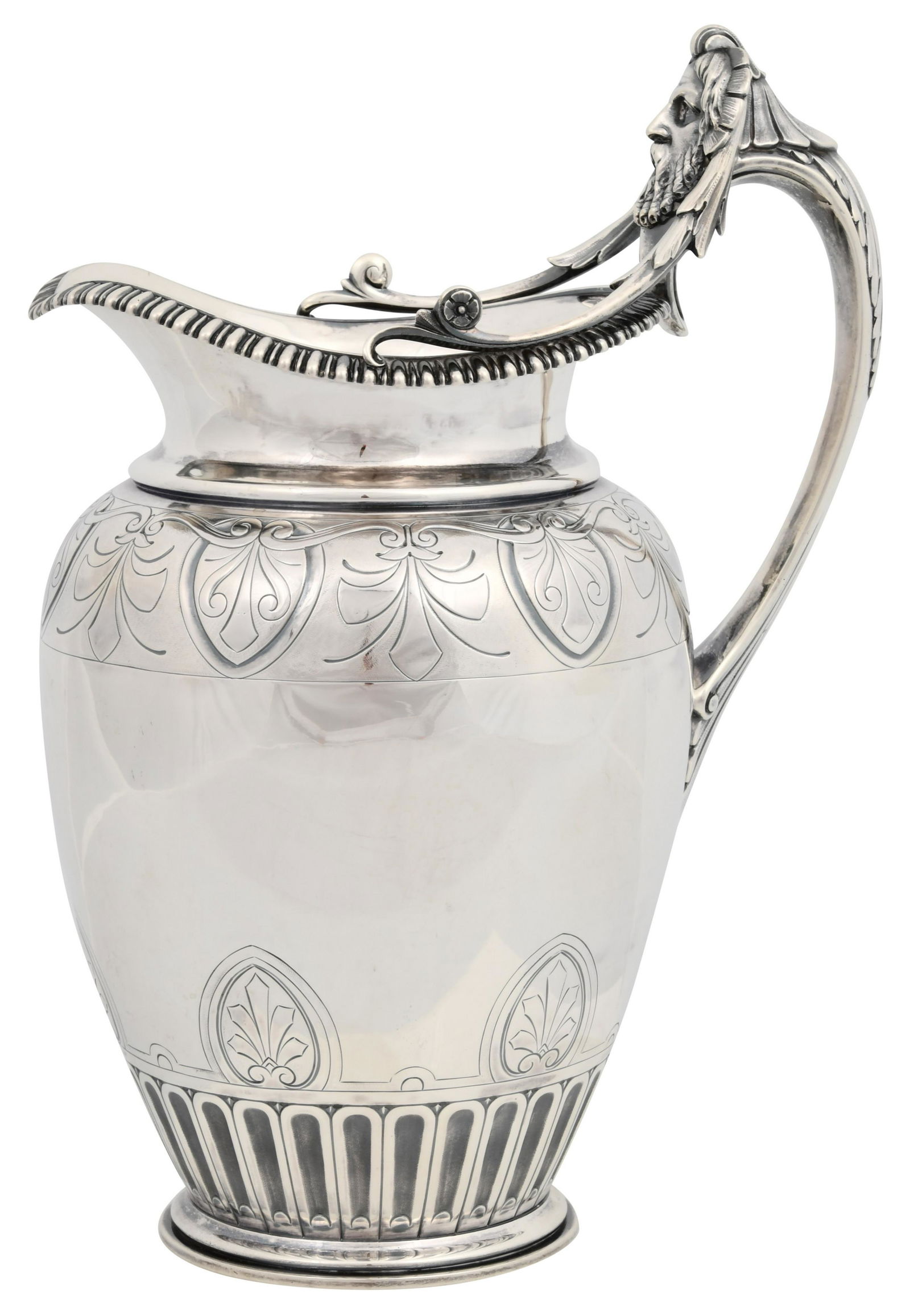 Gorham Mfg. Co. Coin Silver Water Pitcher (1 of 8)