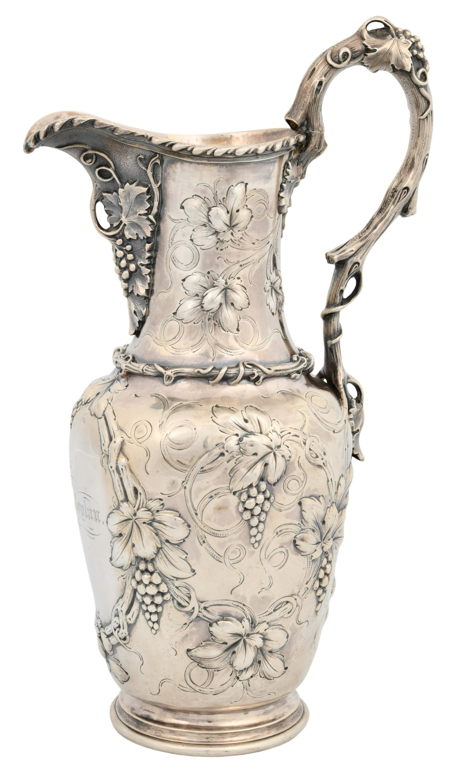 Gorham Mfg. Co. Coin Silver Water Pitcher with (1 of 8)