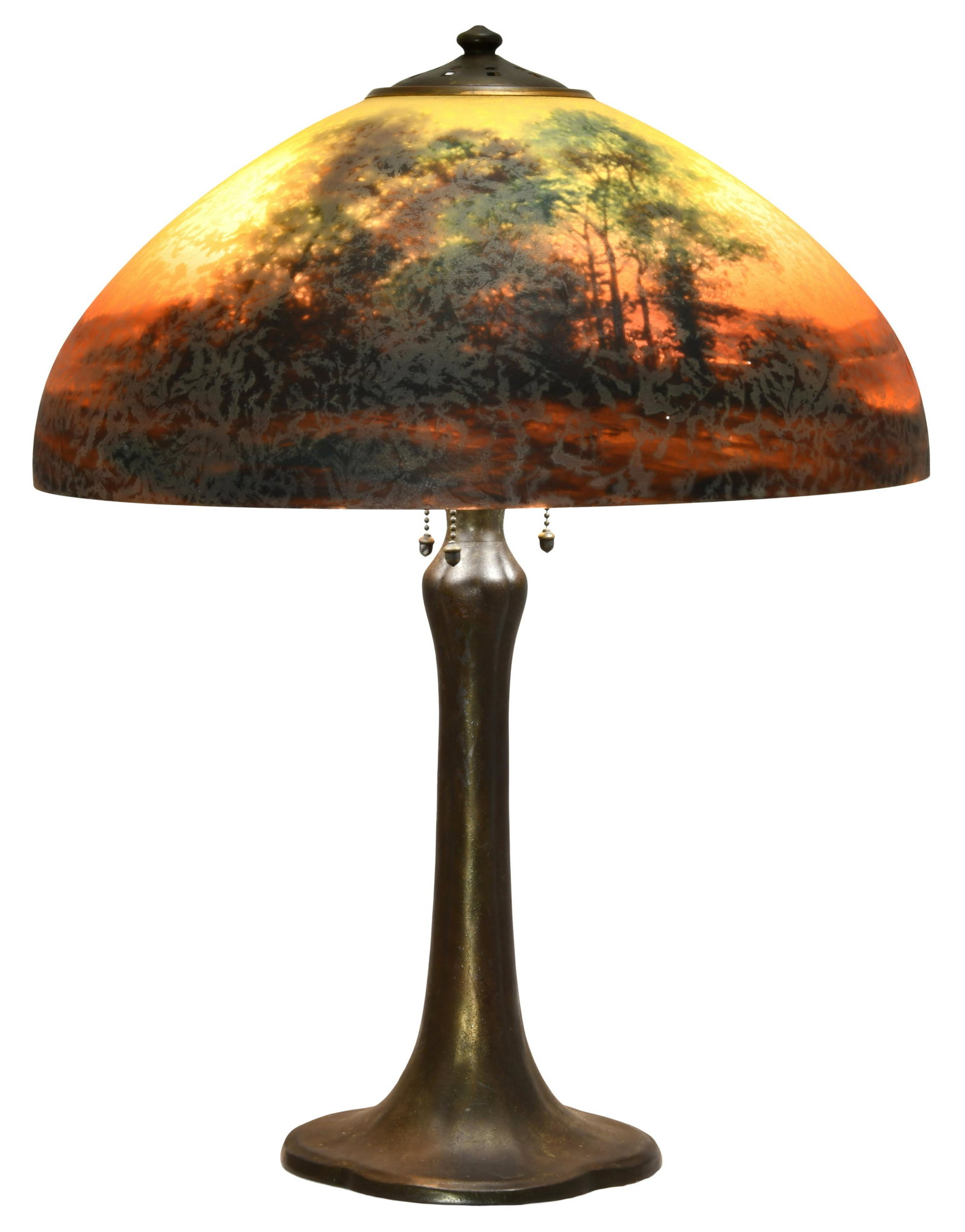 Handel Reverse Painted Scenic Table Lamp (1 of 11)