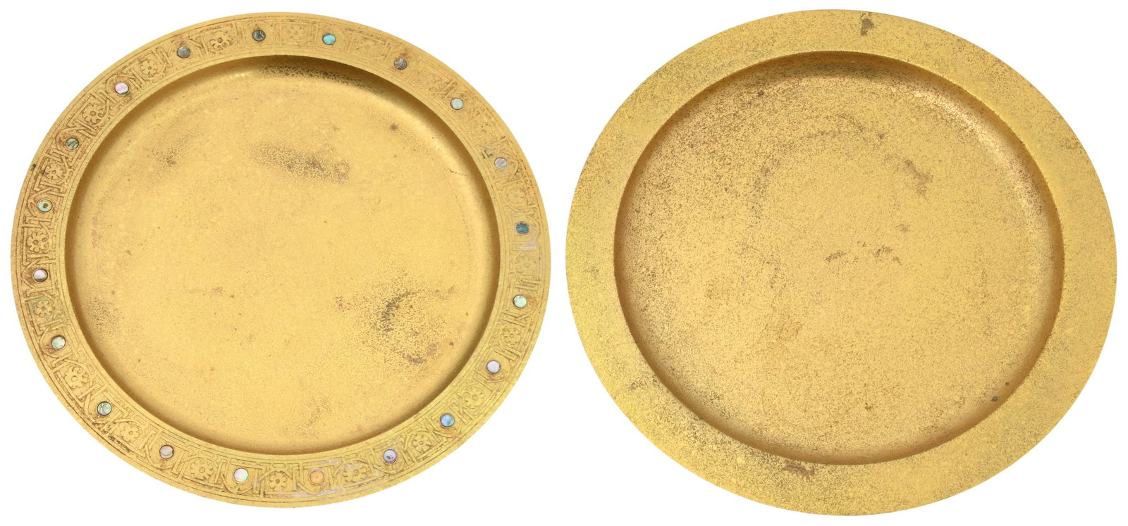 Two Tiffany Studios Gilt Bronze Chargers (1 of 7)