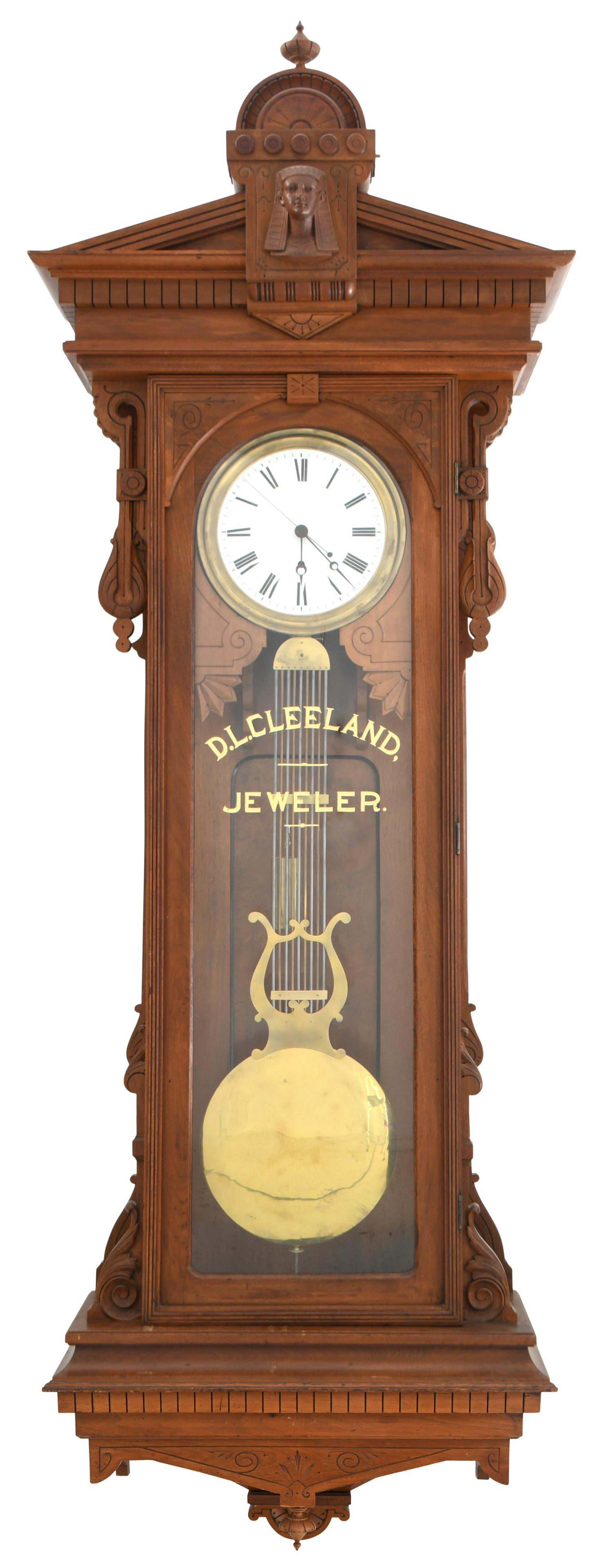 Gilbert No. 8 Hanging Jewelers Regulator Clock (1 of 14)