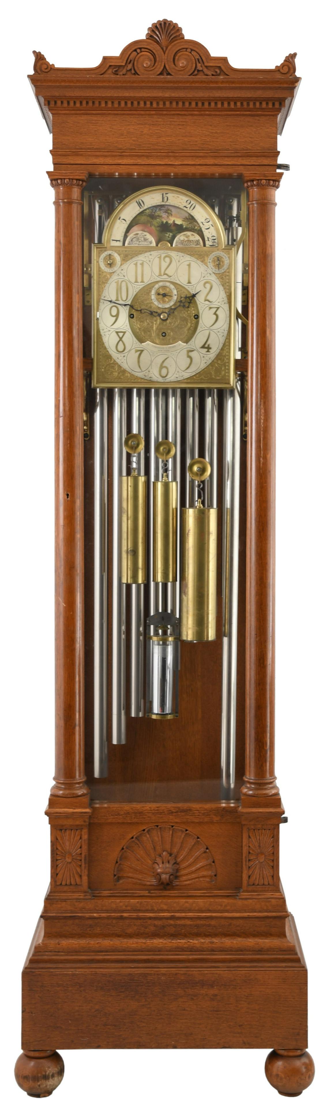 Theodore B. Starr Oak Tall Case Clock (1 of 10)