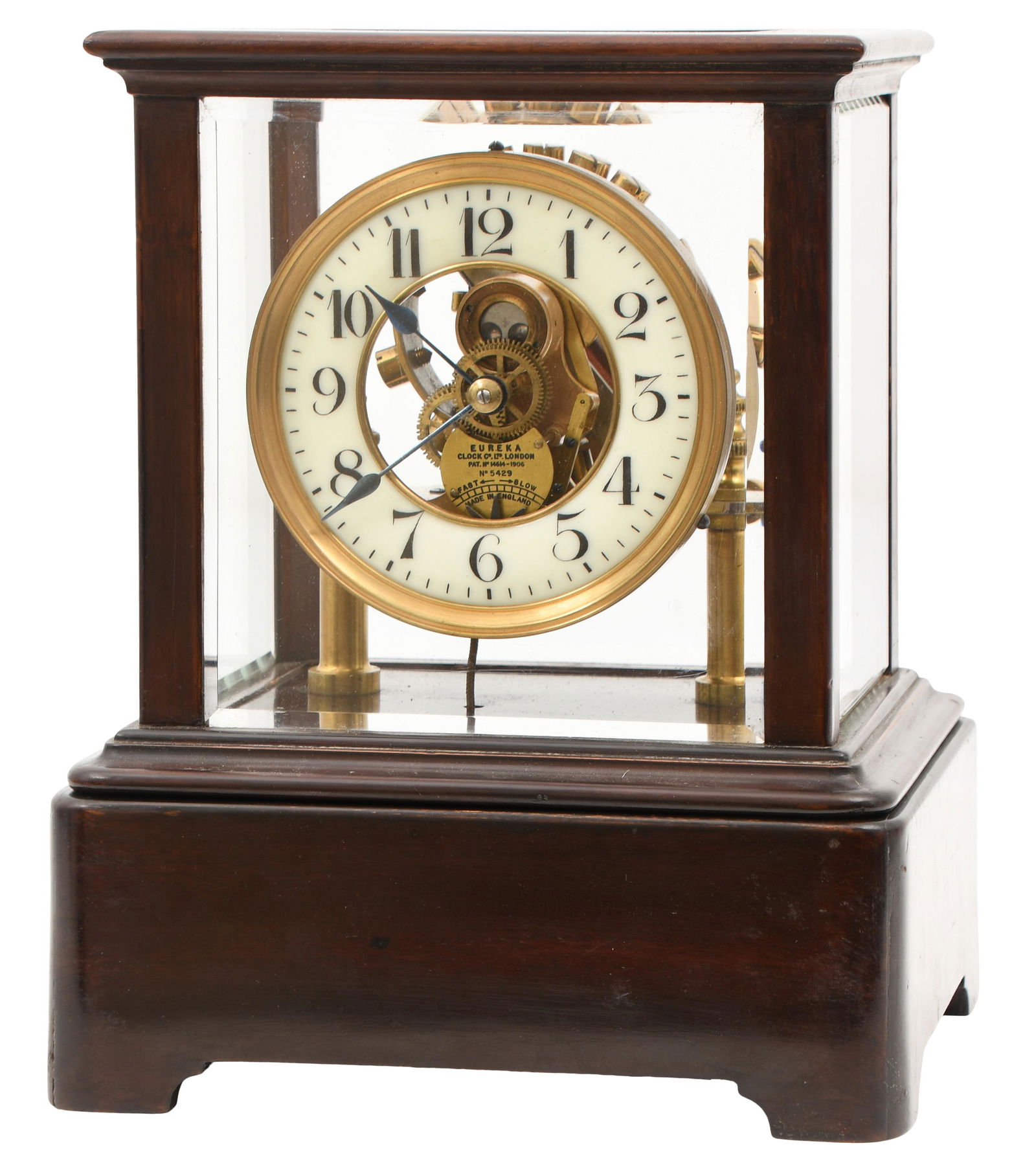 Eureka Clock Co. Electro-Mechanical Balance Wheel Clock (1 of 8)